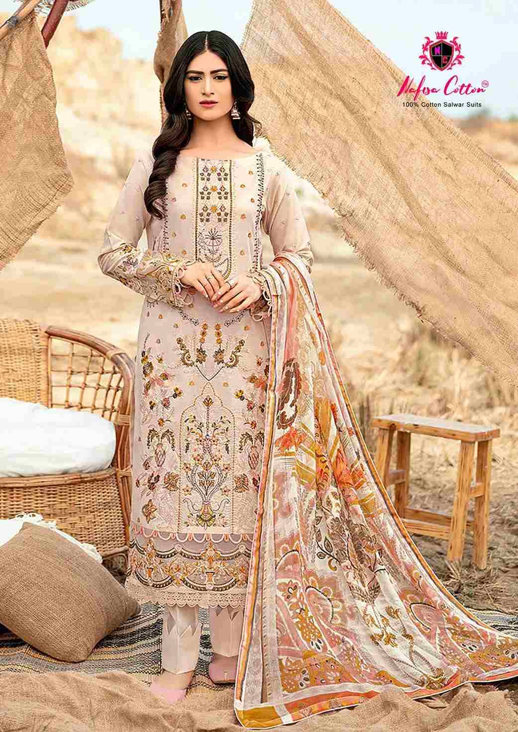 Safina Vol-4 By Nafisa Cotton 4001 To 4006 Series Beautiful Pakistani Suits Stylish Fancy Colorful Party Wear & Occasional Wear Pure Cotton Dresses At Wholesale Price