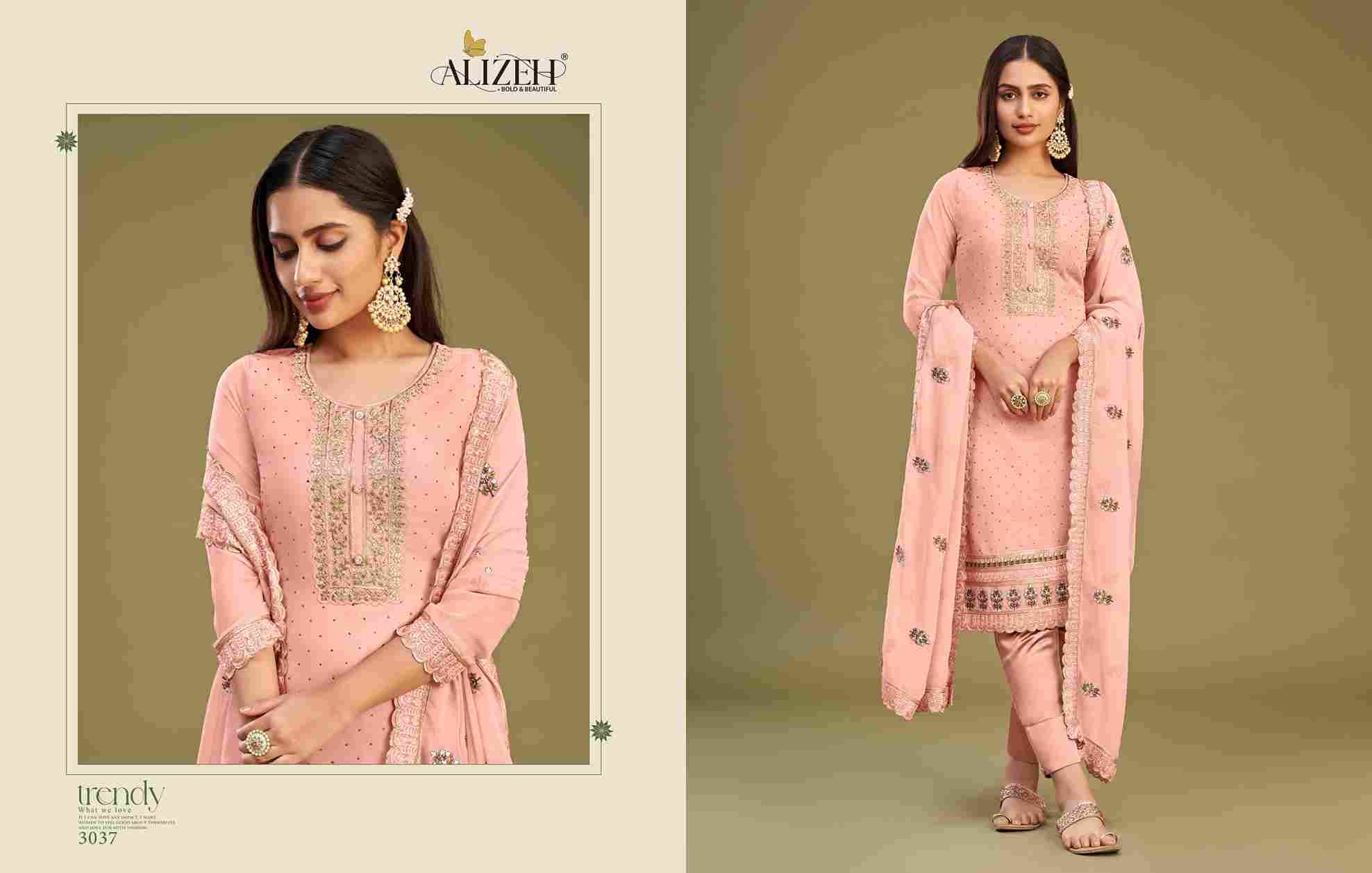 Almora Vol-9 By Alizeh 3034 To 3037 Series Beautiful Suits Colorful Stylish Fancy Casual Wear & Ethnic Wear Georgette Embroidered Dresses At Wholesale Price
