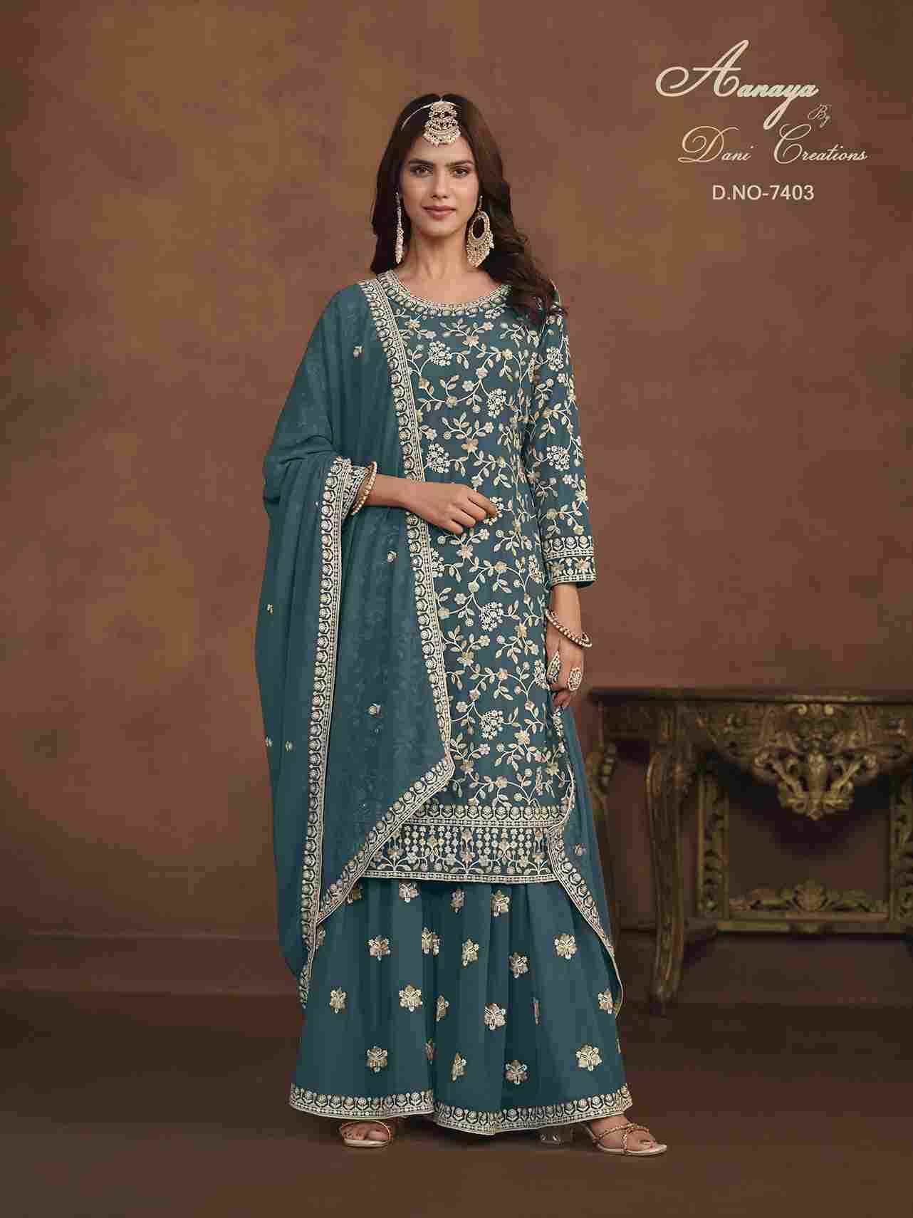 Aanaya Vol-174 By Twisha 7401 To 7404 Series Designer Festive Suits Collection Beautiful Stylish Fancy Colorful Party Wear & Occasional Wear Faux Georgette Dresses At Wholesale Price
