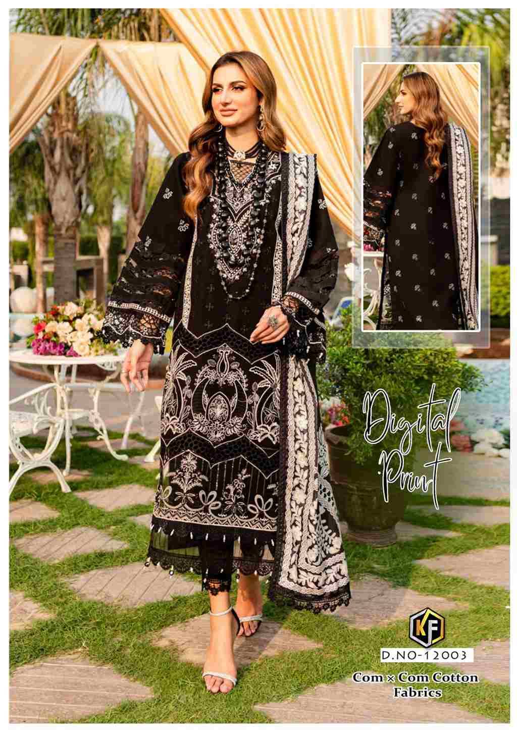 Sobia Nazir Vol-12 By Keval Fab 12001 To 12006 Series Beautiful Festive Suits Colorful Stylish Fancy Casual Wear & Ethnic Wear Cotton Print Dresses At Wholesale Price