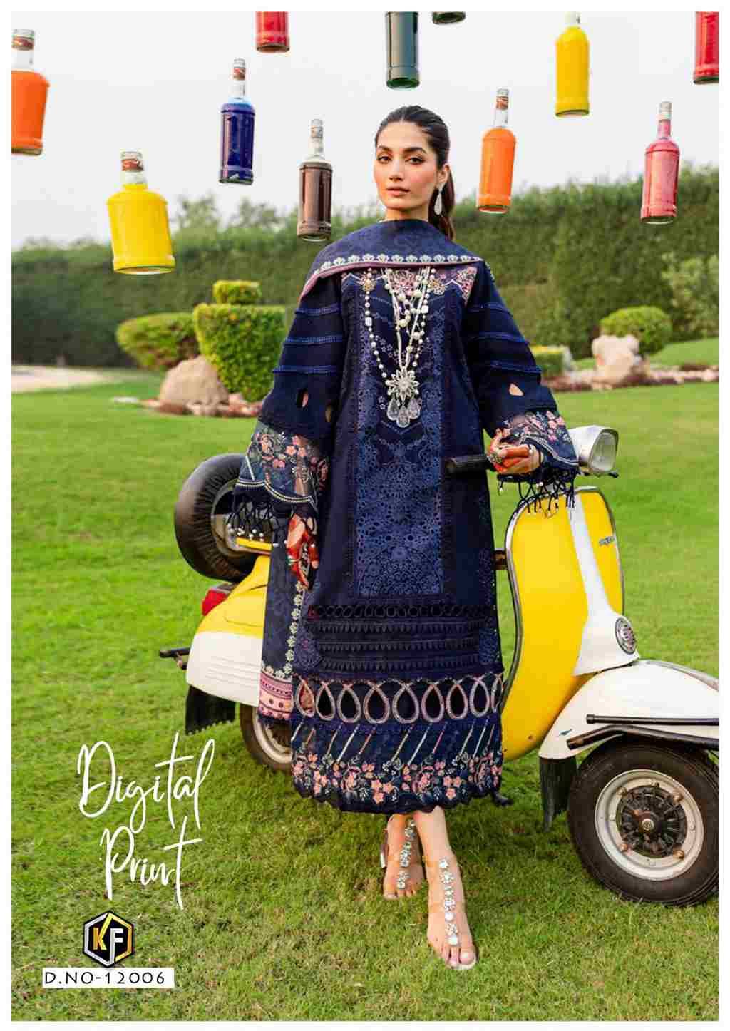 Sobia Nazir Vol-12 By Keval Fab 12001 To 12006 Series Beautiful Festive Suits Colorful Stylish Fancy Casual Wear & Ethnic Wear Cotton Print Dresses At Wholesale Price