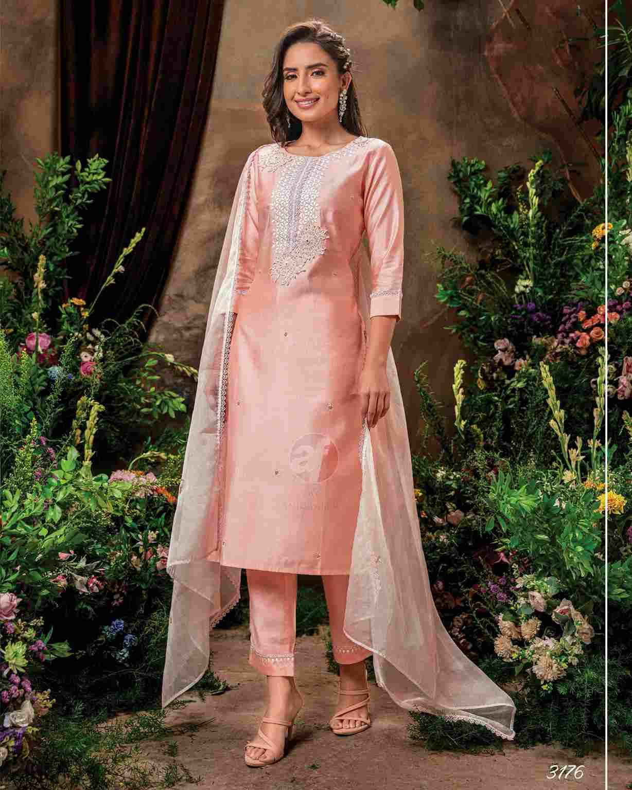 Chandni Vol-2 By Anju Fabrics 3171 To 3176 Series Designer Suits Collection Beautiful Stylish Colorful Fancy Party Wear & Occasional Wear Pure Viscose Silk Dresses At Wholesale Price