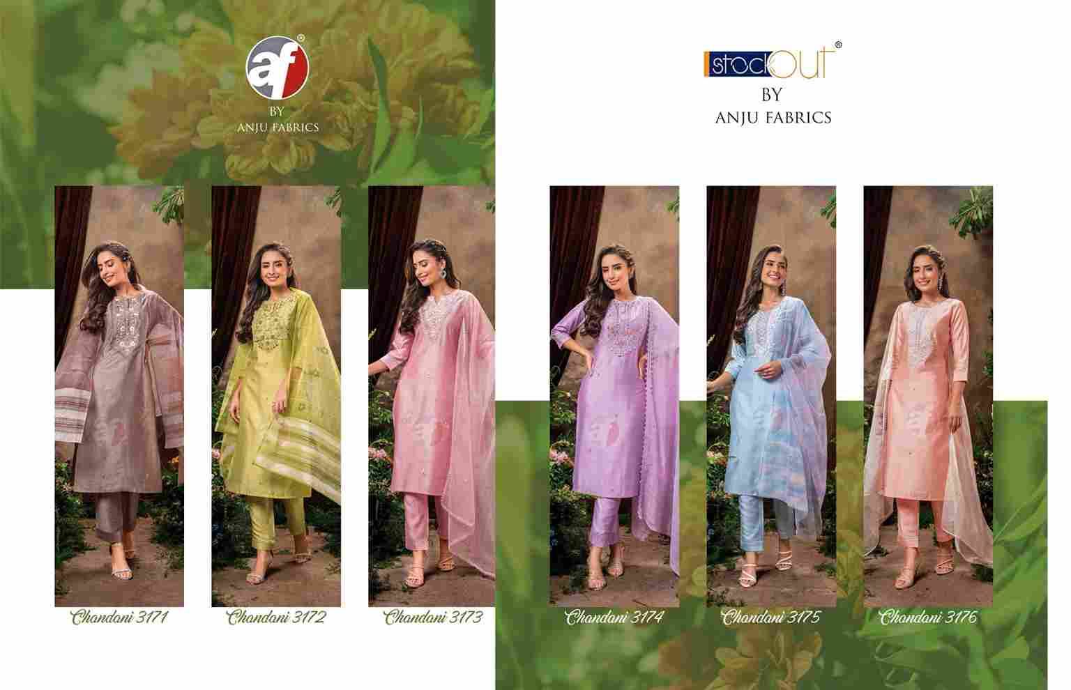 Chandni Vol-2 By Anju Fabrics 3171 To 3176 Series Designer Suits Collection Beautiful Stylish Colorful Fancy Party Wear & Occasional Wear Pure Viscose Silk Dresses At Wholesale Price