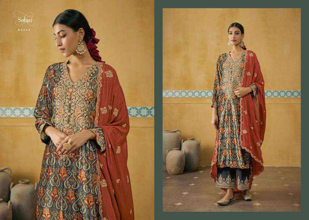 Husn E Ishq By Kimora Fashion 0041 To 0048 Series Beautiful Stylish Festive Suits Fancy Colorful Casual Wear & Ethnic Wear & Ready To Wear Velvet Print Dresses At Wholesale Price