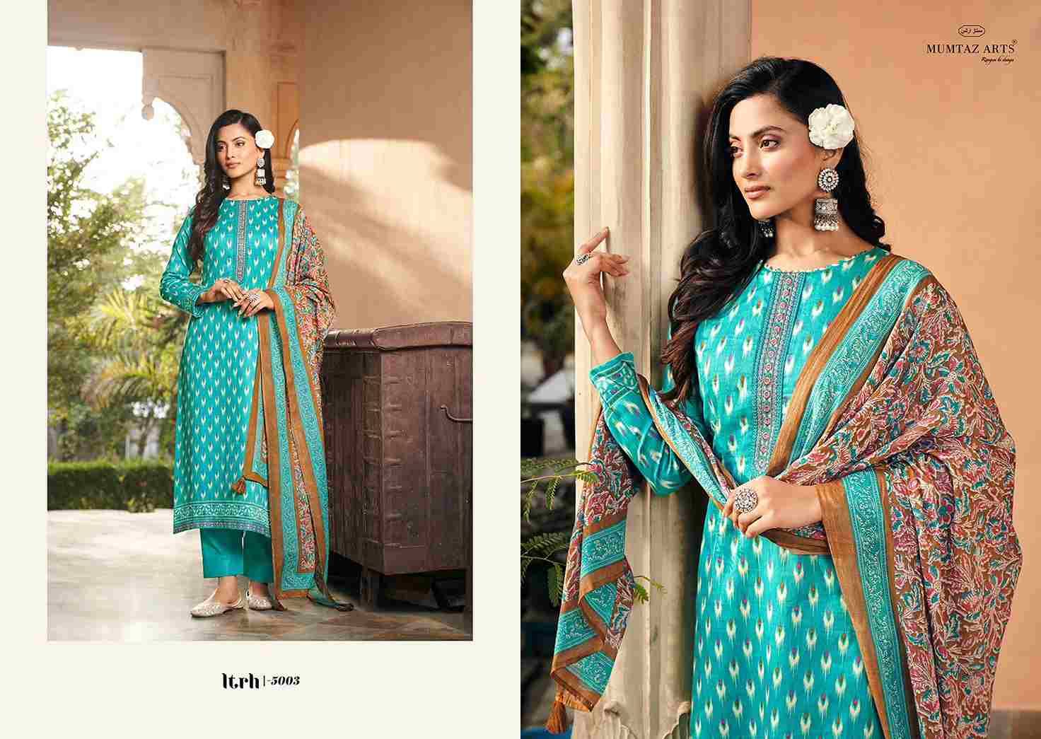 Itrh By Mumtaz Arts 5001 To 5006 Series Beautiful Festive Suits Colorful Stylish Fancy Casual Wear & Ethnic Wear Pure Jam Satin With Embroidered Dresses At Wholesale Price