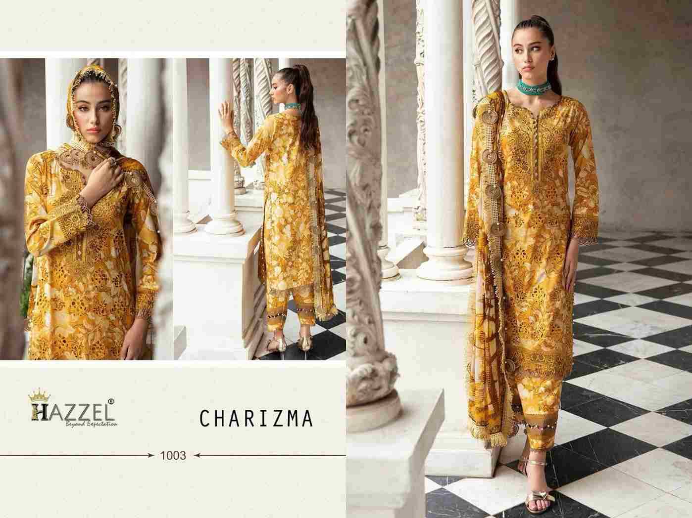 Charizma By Hazzel 1001 To 1006 Series Beautiful Pakistani Suits Stylish Fancy Colorful Party Wear & Occasional Wear Pure Lawn Cotton Print With Embroidery Dresses At Wholesale Price