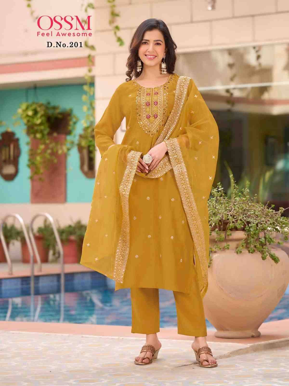 Festive Stories Vol-2 By Ossm 201 To 206 Series Beautiful Stylish Suits Fancy Colorful Casual Wear & Ethnic Wear & Ready To Wear Viscose Silk Dresses At Wholesale Price