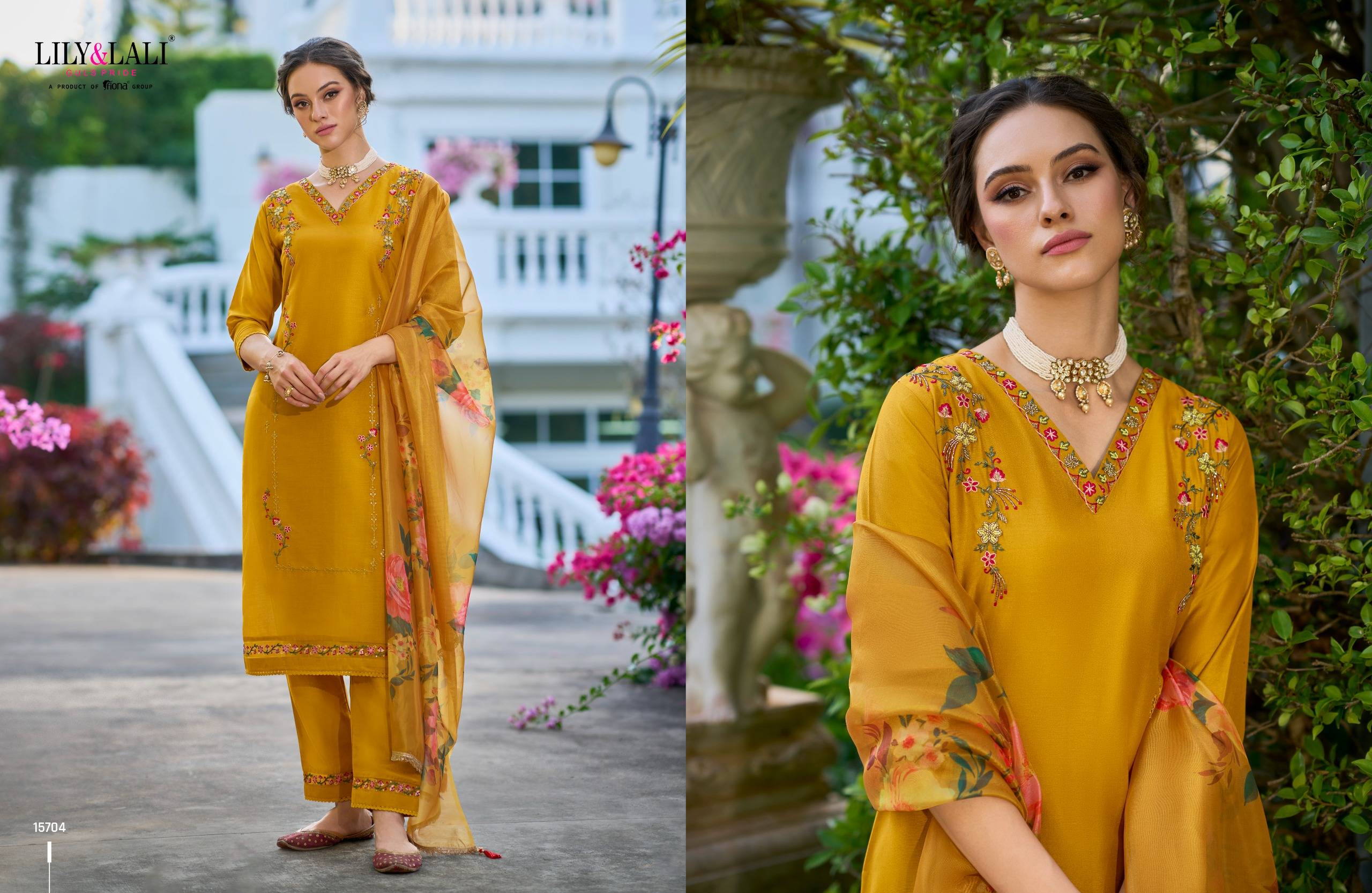 Falak By Lily And Lali 15701 To 15706 Series Beautiful Stylish Suits Fancy Colorful Casual Wear & Ethnic Wear & Ready To Wear Bemberg Silk Dresses At Wholesale Price