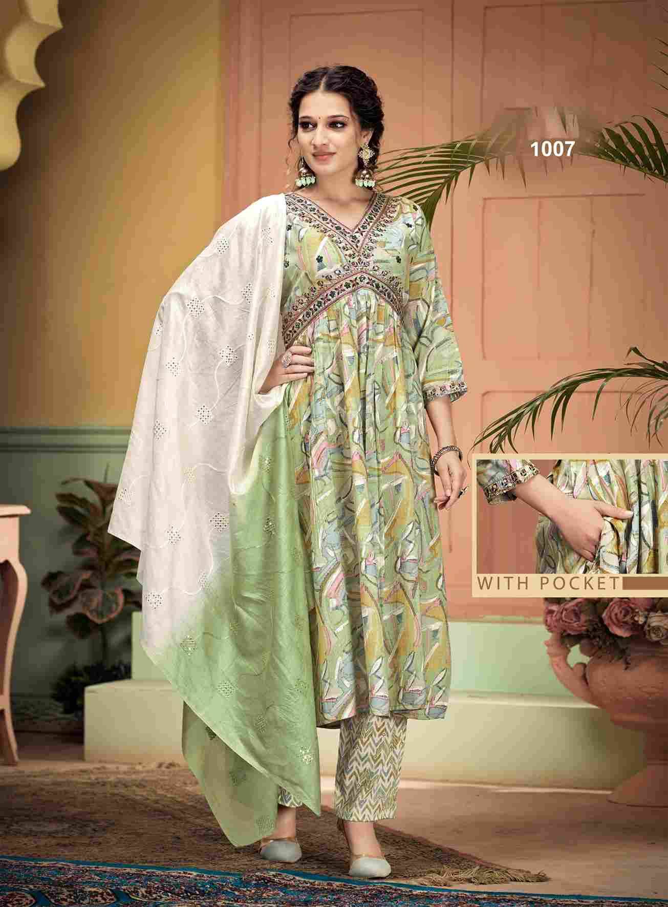 Saachi Vol-1 By Tanish Fashion 1001 To 1008 Series Beautiful Festive Suits Colorful Stylish Fancy Casual Wear & Ethnic Wear Pure Rayon Print Dresses At Wholesale Price