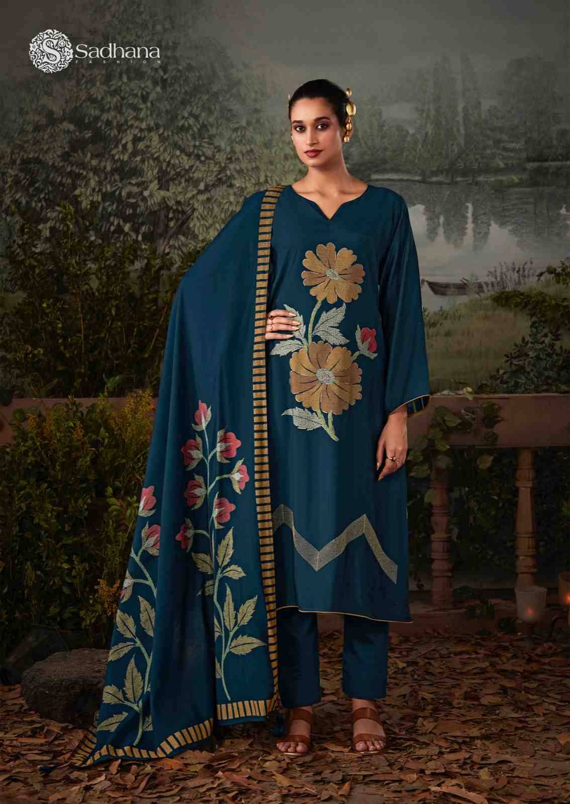 Kasturi By Sadhana Fashion 11001 To 11008 Series Beautiful Stylish Festive Suits Fancy Colorful Casual Wear & Ethnic Wear & Ready To Wear Viscose Muslin Print Dresses At Wholesale Price