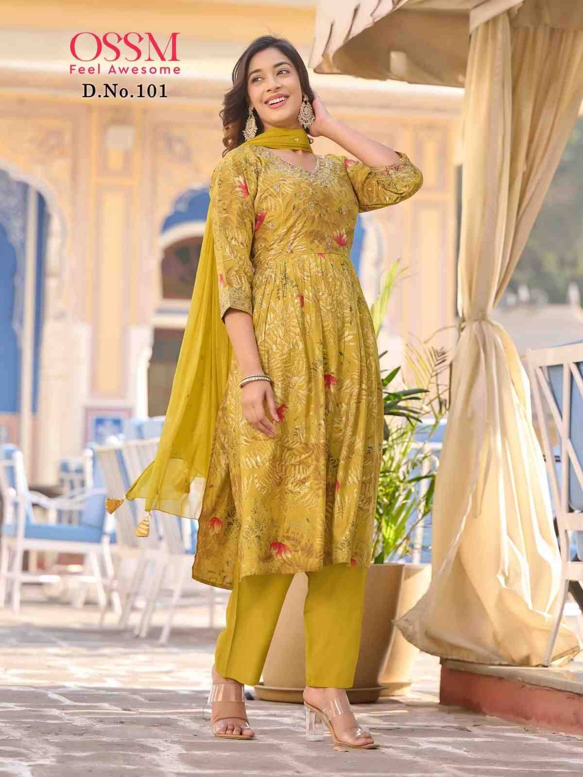 Mannat Vol-1 By Ossm 101 To 106 Series Beautiful Festive Suits Stylish Colorful Fancy Casual Wear & Ethnic Wear Premium Modal Dresses At Wholesale Price