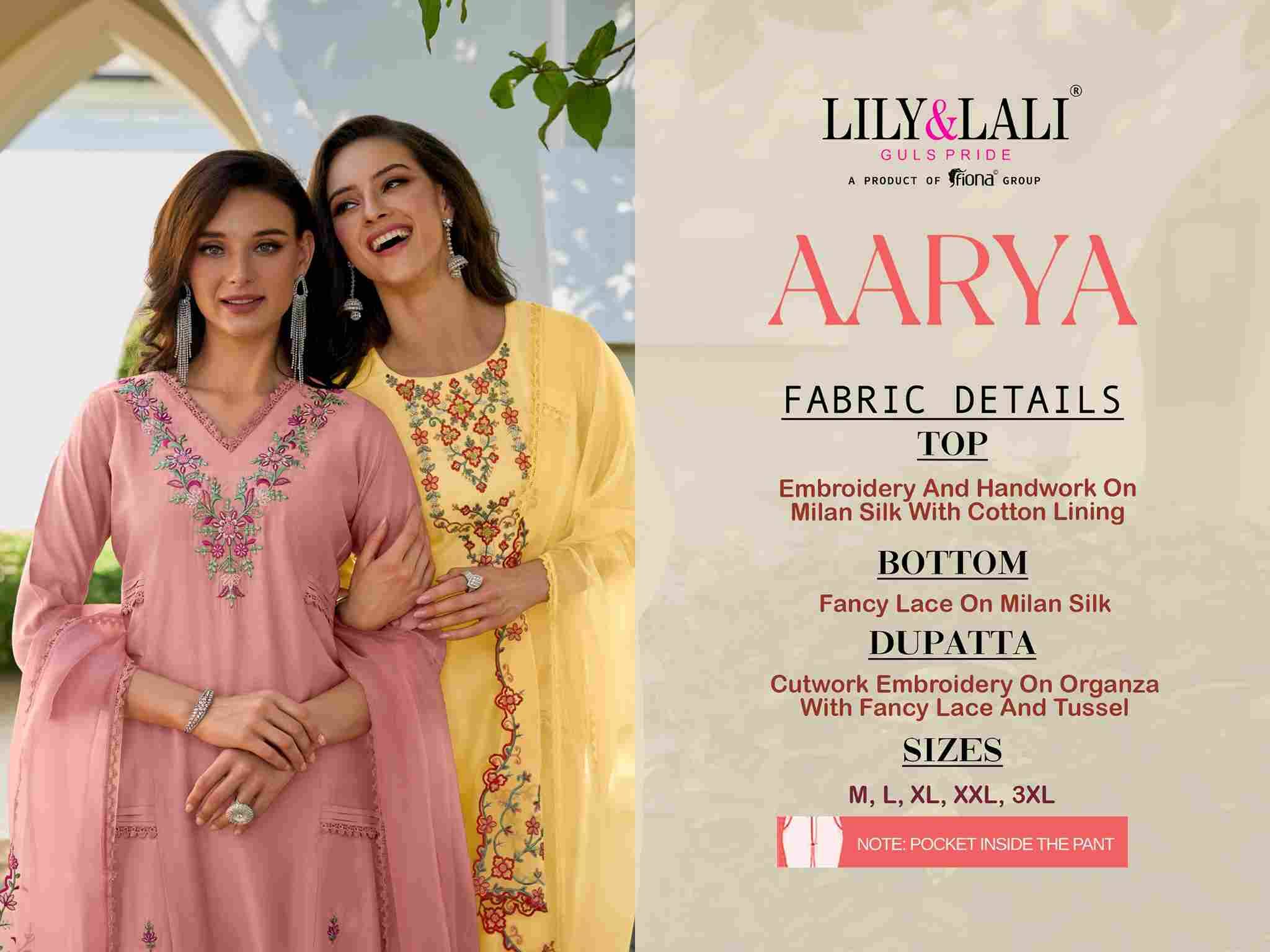 Aarya By Lily And Lali 16201 To 16206 Series Beautiful Festive Suits Stylish Colorful Fancy Casual Wear & Ethnic Wear Muslin Silk Dresses At Wholesale Price