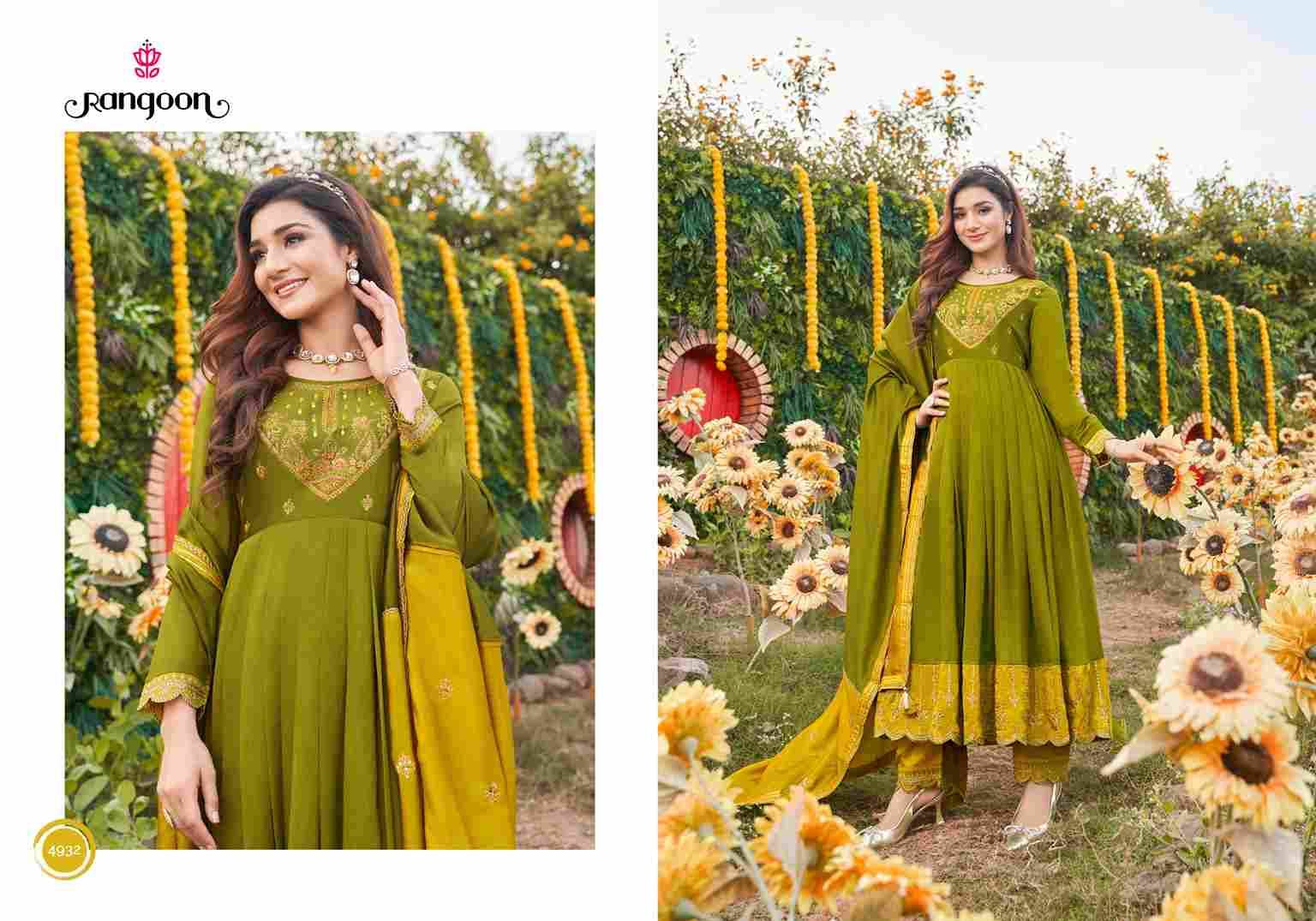 Haldi Mehndi By Rangoon 4931 To 4932 Series Beautiful Stylish Festive Suits Fancy Colorful Casual Wear & Ethnic Wear & Ready To Wear Silk With Work Dresses At Wholesale Price