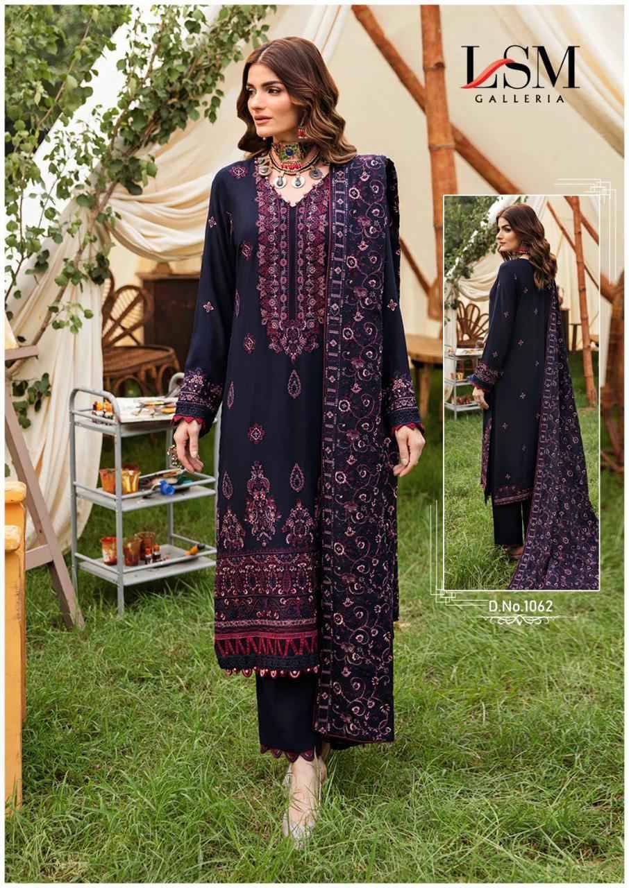 Parian Dream Vol-7 By Lsm Galleria 1061 To 1066 Series Beautiful Festive Suits Colorful Stylish Fancy Casual Wear & Ethnic Wear Pure Lawn Print With Work Dresses At Wholesale Price