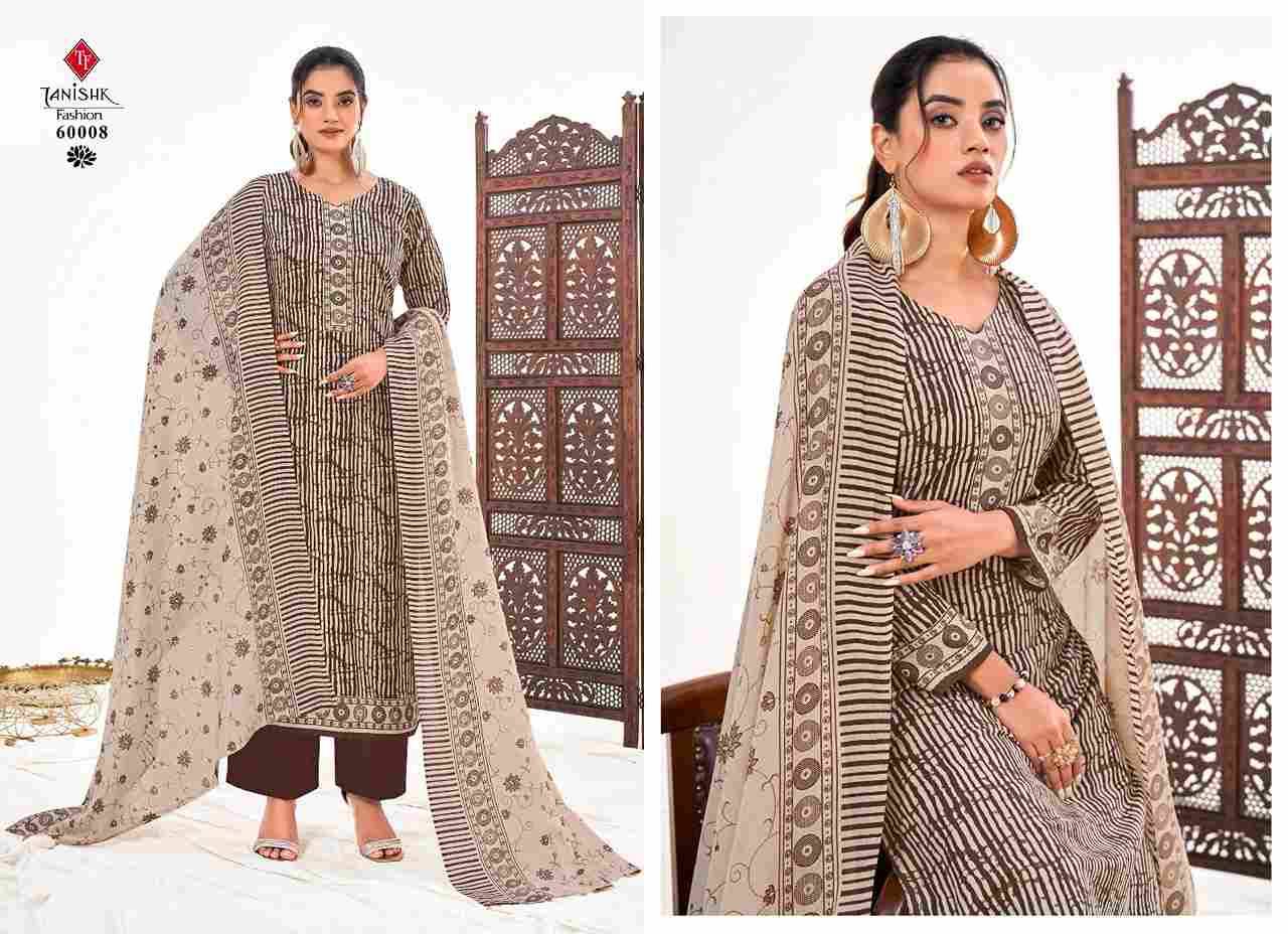 Sanjh By Tanishk Fashion 60001 To 60008 Series Beautiful Festive Suits Colorful Stylish Fancy Casual Wear & Ethnic Wear Pure Cotton Print Dresses At Wholesale Price