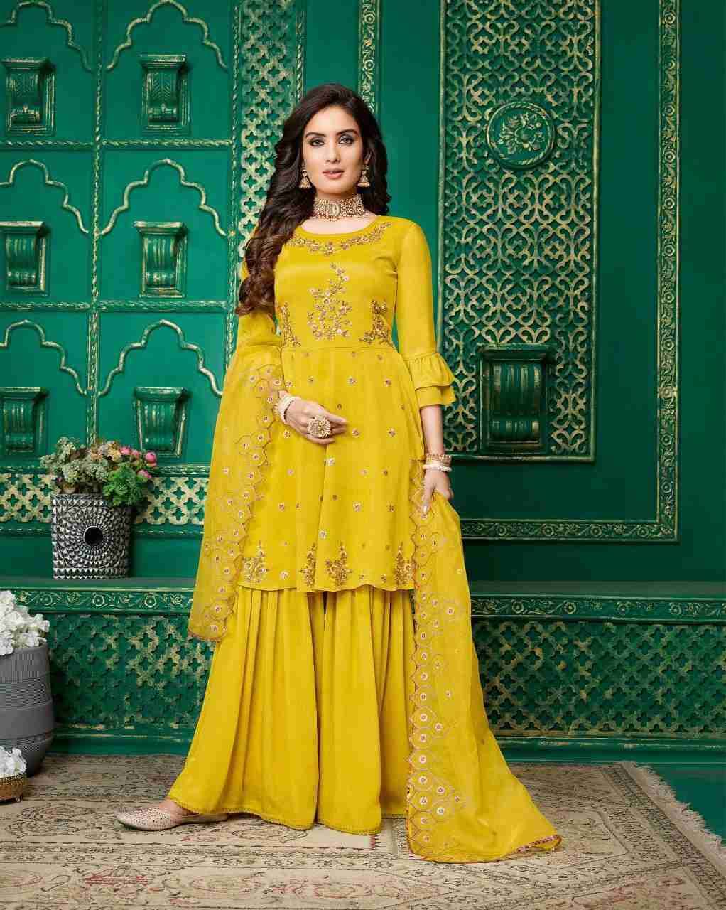 Eminent By Lily And Lali 8051 To 8054 Series Beautiful Colorful Stylish Fancy Casual Wear & Ethnic Wear Chinnon Chiffon Embroidered Dresses At Wholesale Price