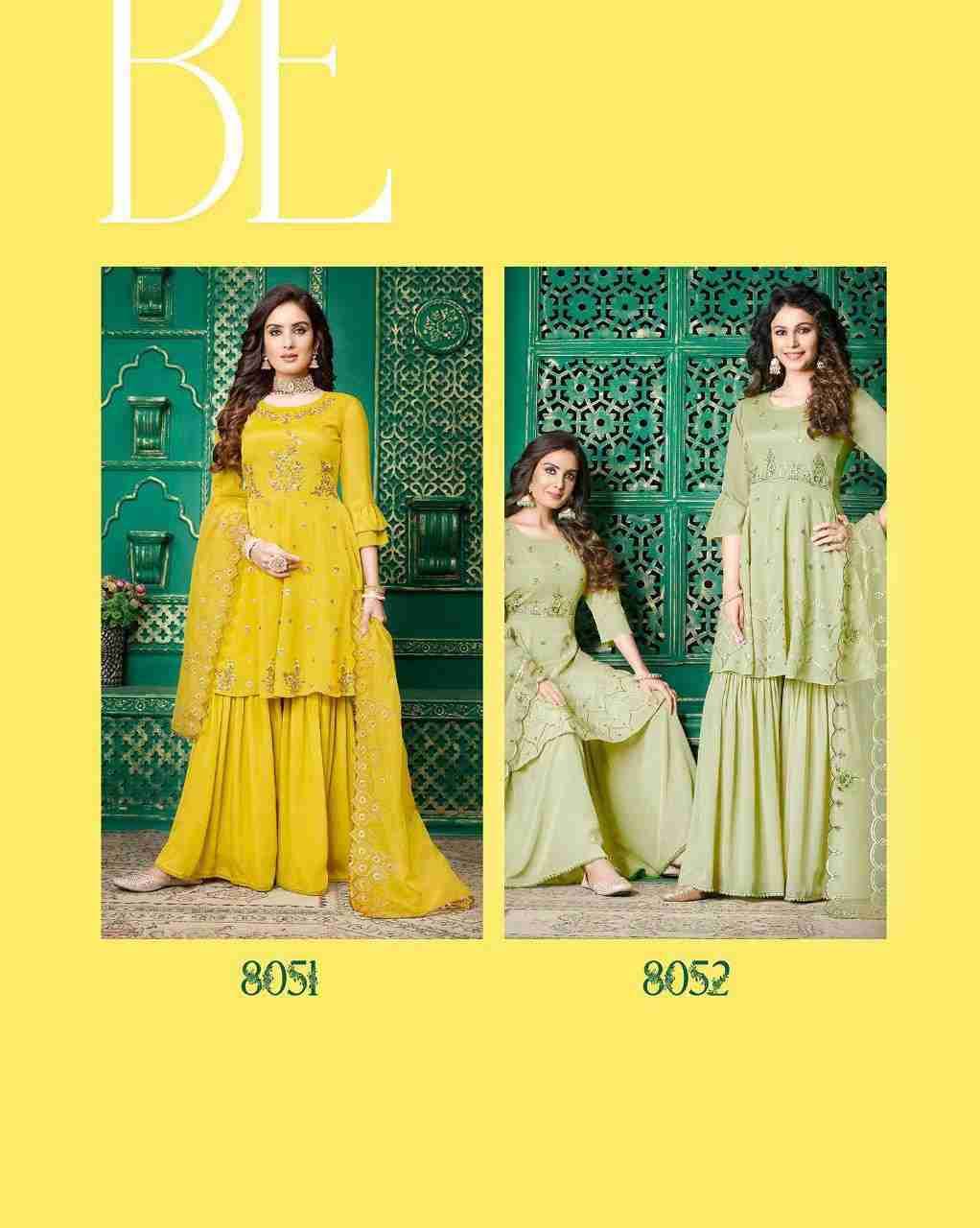 Eminent By Lily And Lali 8051 To 8054 Series Beautiful Colorful Stylish Fancy Casual Wear & Ethnic Wear Chinnon Chiffon Embroidered Dresses At Wholesale Price