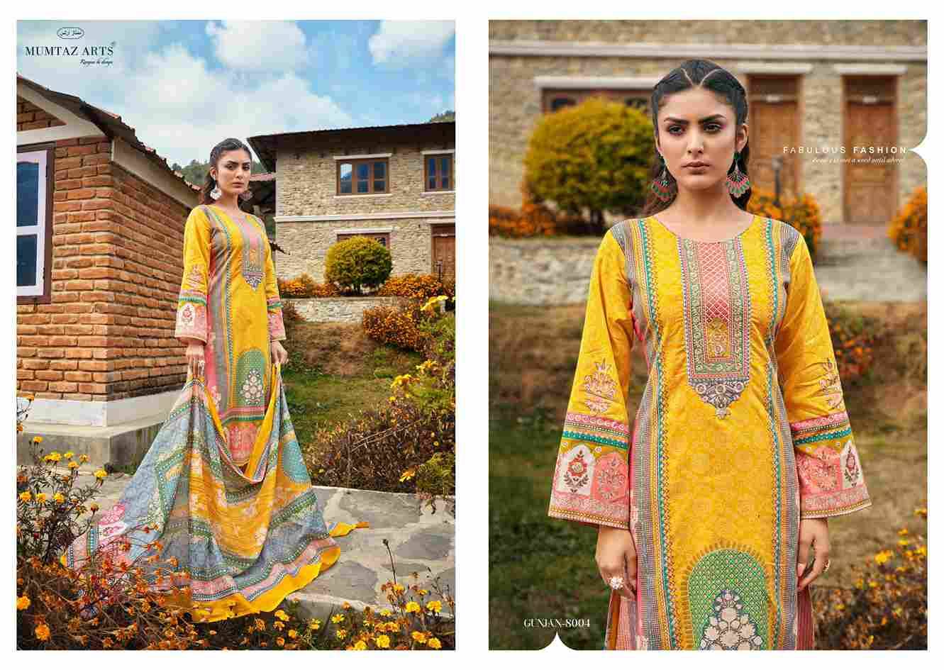 Gunjan By Mumtaz Arts 8001 To 8006 Series Beautiful Festive Suits Colorful Stylish Fancy Casual Wear & Ethnic Wear Pure Lawn Cotton With Embroidered Dresses At Wholesale Price