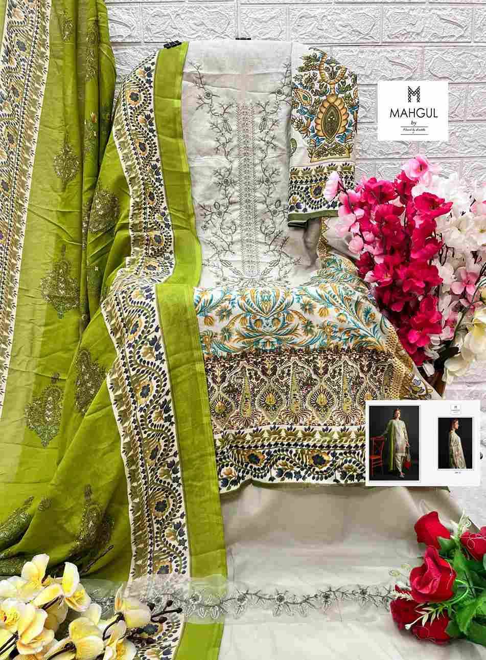 Bin Saeed Vol-2 By Mahgul 2001-A To 2001-D Series Designer Pakistani Suits Beautiful Fancy Stylish Colorful Party Wear & Occasional Wear Pure Lawn Cotton With Embroidery Dresses At Wholesale Price