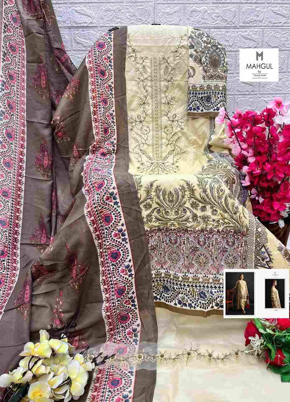 Bin Saeed Vol-2 By Mahgul 2001-A To 2001-D Series Designer Pakistani Suits Beautiful Fancy Stylish Colorful Party Wear & Occasional Wear Pure Lawn Cotton With Embroidery Dresses At Wholesale Price