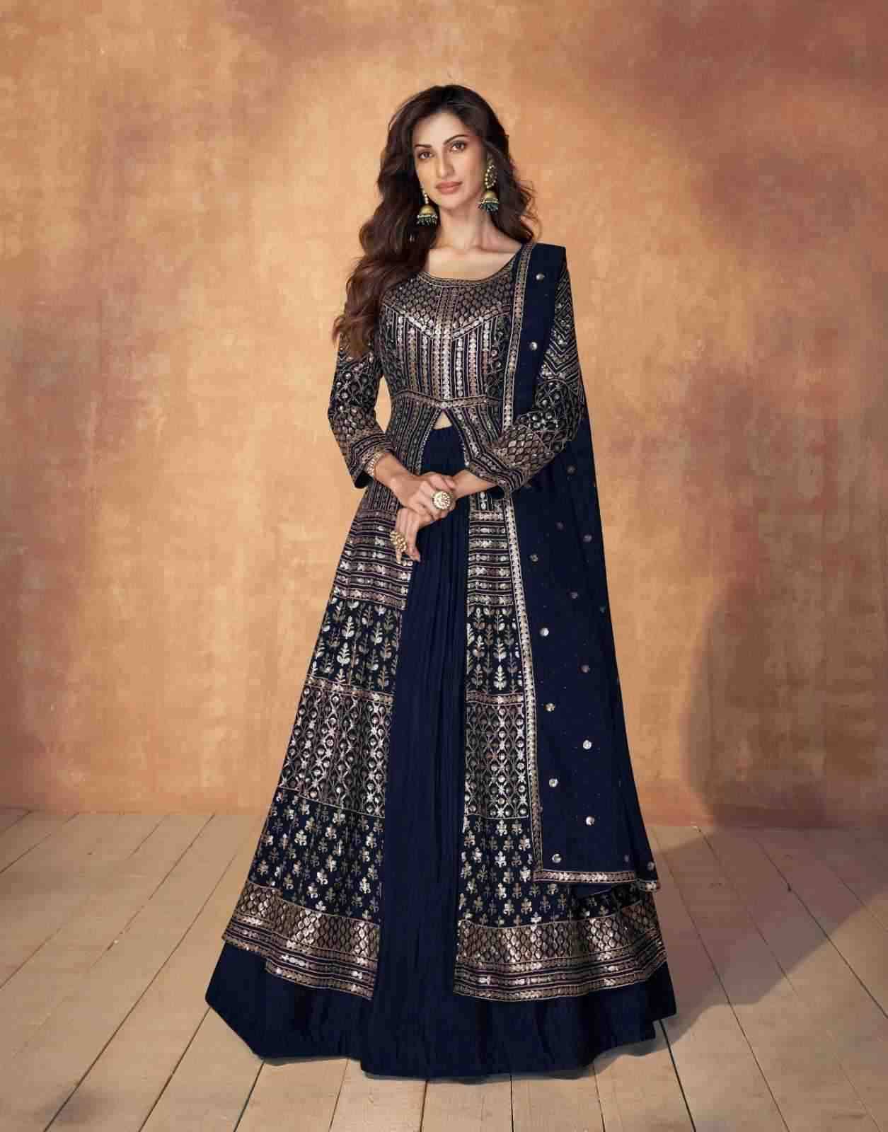 Sequence By Aashirwad Creation 9886 To 9889 Series Designer Festive Suits Beautiful Fancy Colorful Stylish Party Wear & Occasional Wear Heavy Georgette Dresses At Wholesale Price