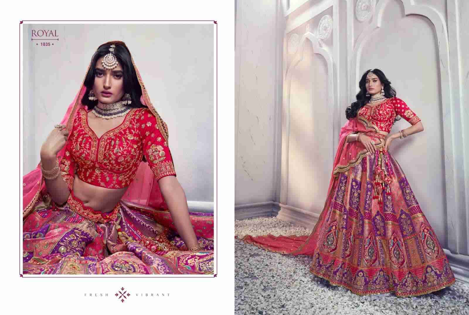 Royal Vol-37 By Fashid Wholesale 1034 To 1041 Series Bridal Wear Collection Beautiful Stylish Colorful Fancy Party Wear & Occasional Wear Silk Lehengas At Wholesale Price