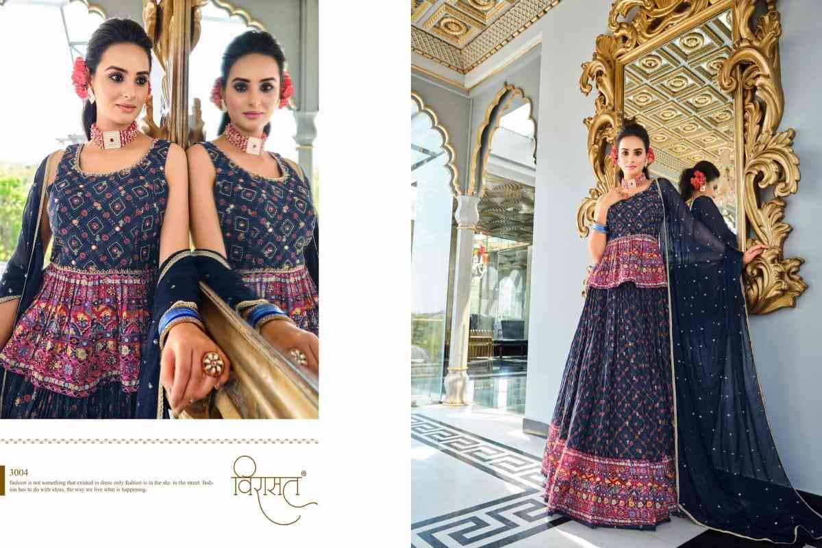 Ananya By Virasat 3001 To 3004 Series Indian Traditional Wear Collection Beautiful Stylish Fancy Colorful Party Wear & Occasional Wear Pure Muslin Sarees At Wholesale Price