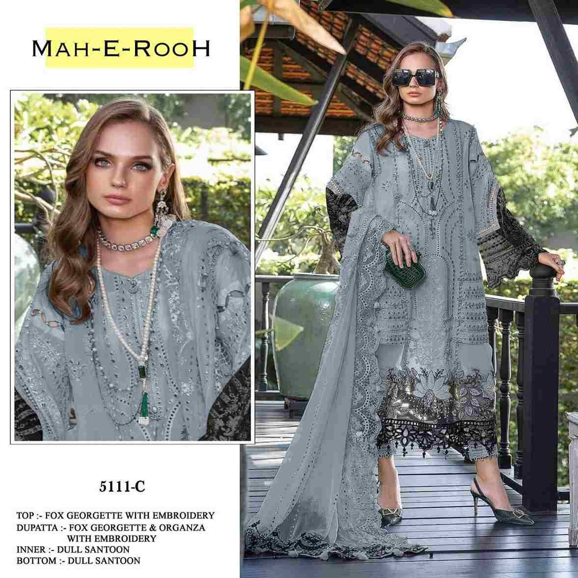 Mah-E-Rooh 5111 Colours By Fashid Wholesale 5111-A To 5111-L Series Beautiful Stylish Pakistani Suits Fancy Colorful Casual Wear & Ethnic Wear & Ready To Wear Heavy Georgette Embroidery Dresses At Wholesale Price