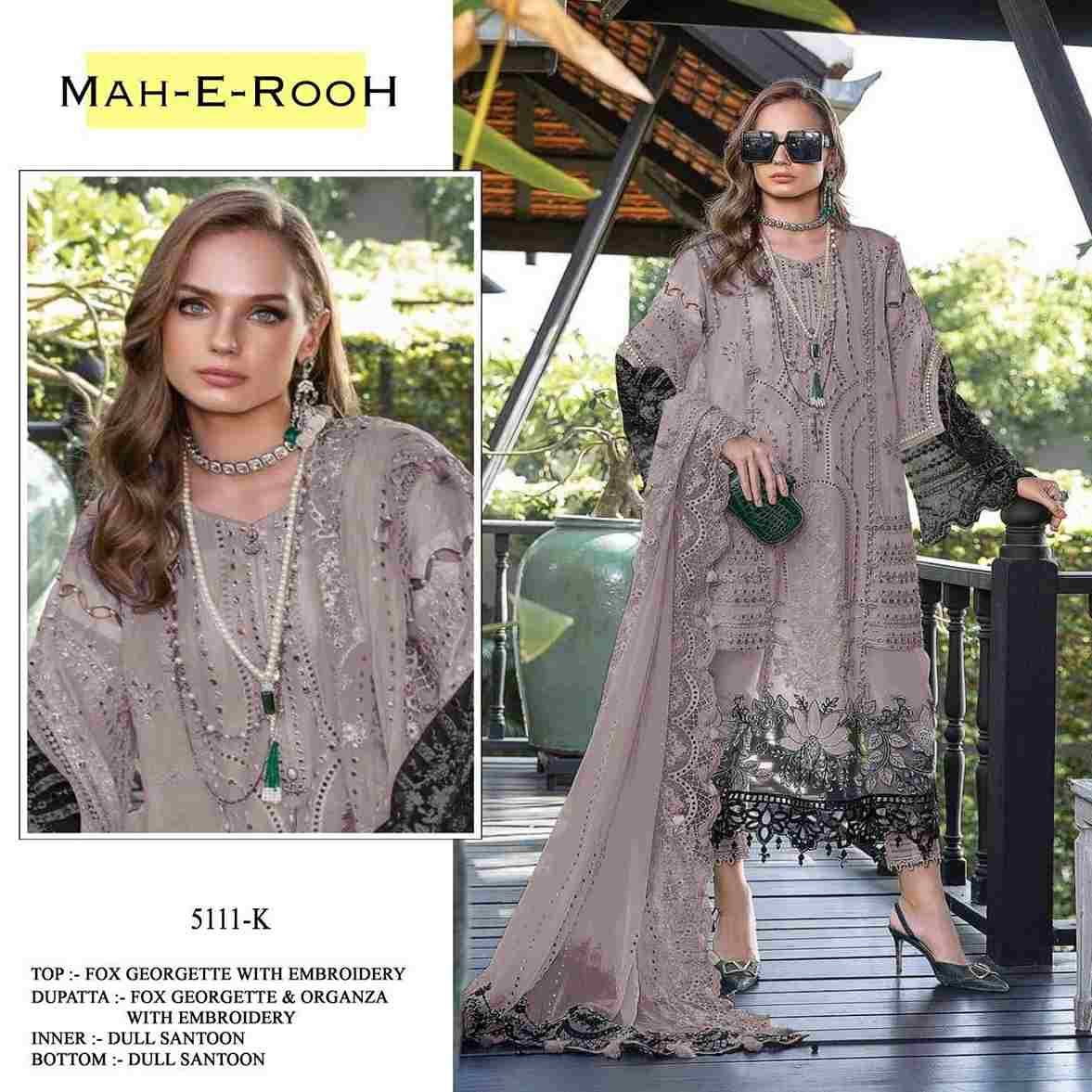 Mah-E-Rooh 5111 Colours By Fashid Wholesale 5111-A To 5111-L Series Beautiful Stylish Pakistani Suits Fancy Colorful Casual Wear & Ethnic Wear & Ready To Wear Heavy Georgette Embroidery Dresses At Wholesale Price