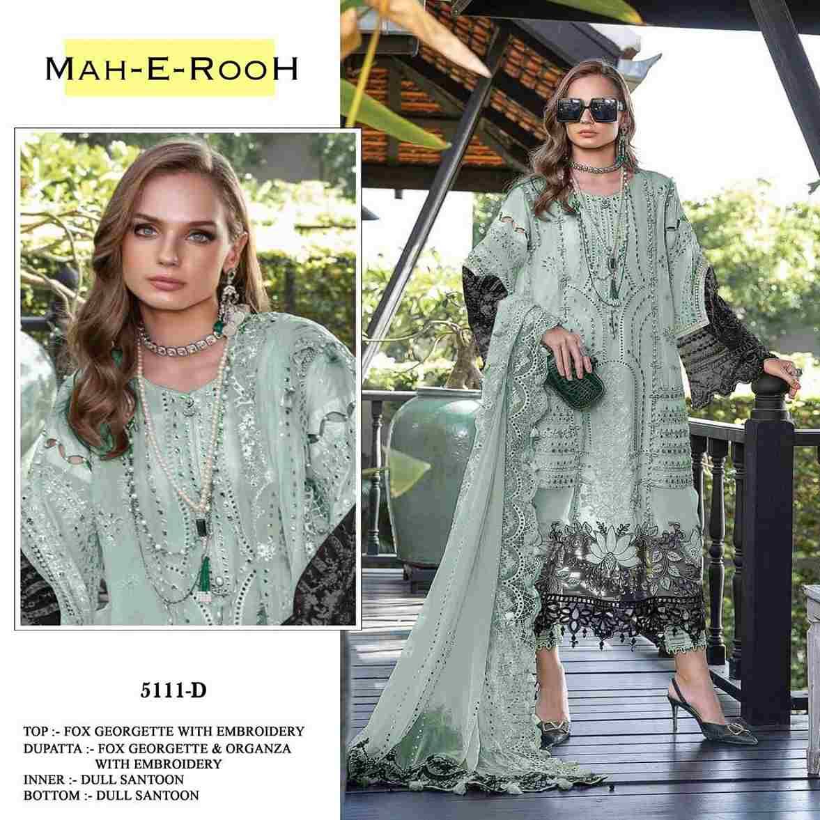 Mah-E-Rooh 5111 Colours By Fashid Wholesale 5111-A To 5111-L Series Beautiful Stylish Pakistani Suits Fancy Colorful Casual Wear & Ethnic Wear & Ready To Wear Heavy Georgette Embroidery Dresses At Wholesale Price