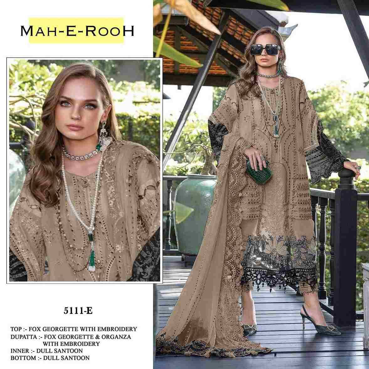 Mah-E-Rooh 5111 Colours By Fashid Wholesale 5111-A To 5111-L Series Beautiful Stylish Pakistani Suits Fancy Colorful Casual Wear & Ethnic Wear & Ready To Wear Heavy Georgette Embroidery Dresses At Wholesale Price