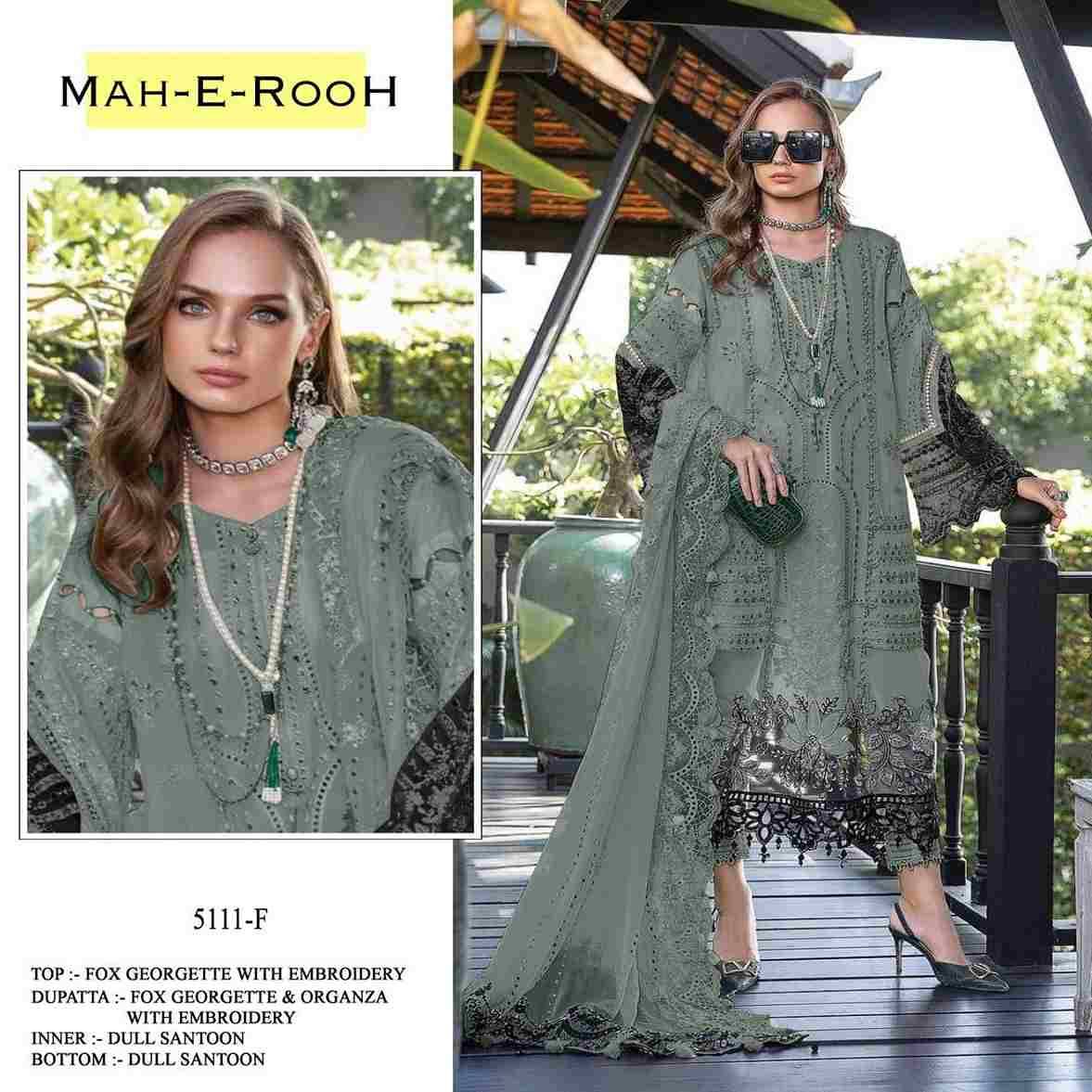 Mah-E-Rooh 5111 Colours By Fashid Wholesale 5111-A To 5111-L Series Beautiful Stylish Pakistani Suits Fancy Colorful Casual Wear & Ethnic Wear & Ready To Wear Heavy Georgette Embroidery Dresses At Wholesale Price