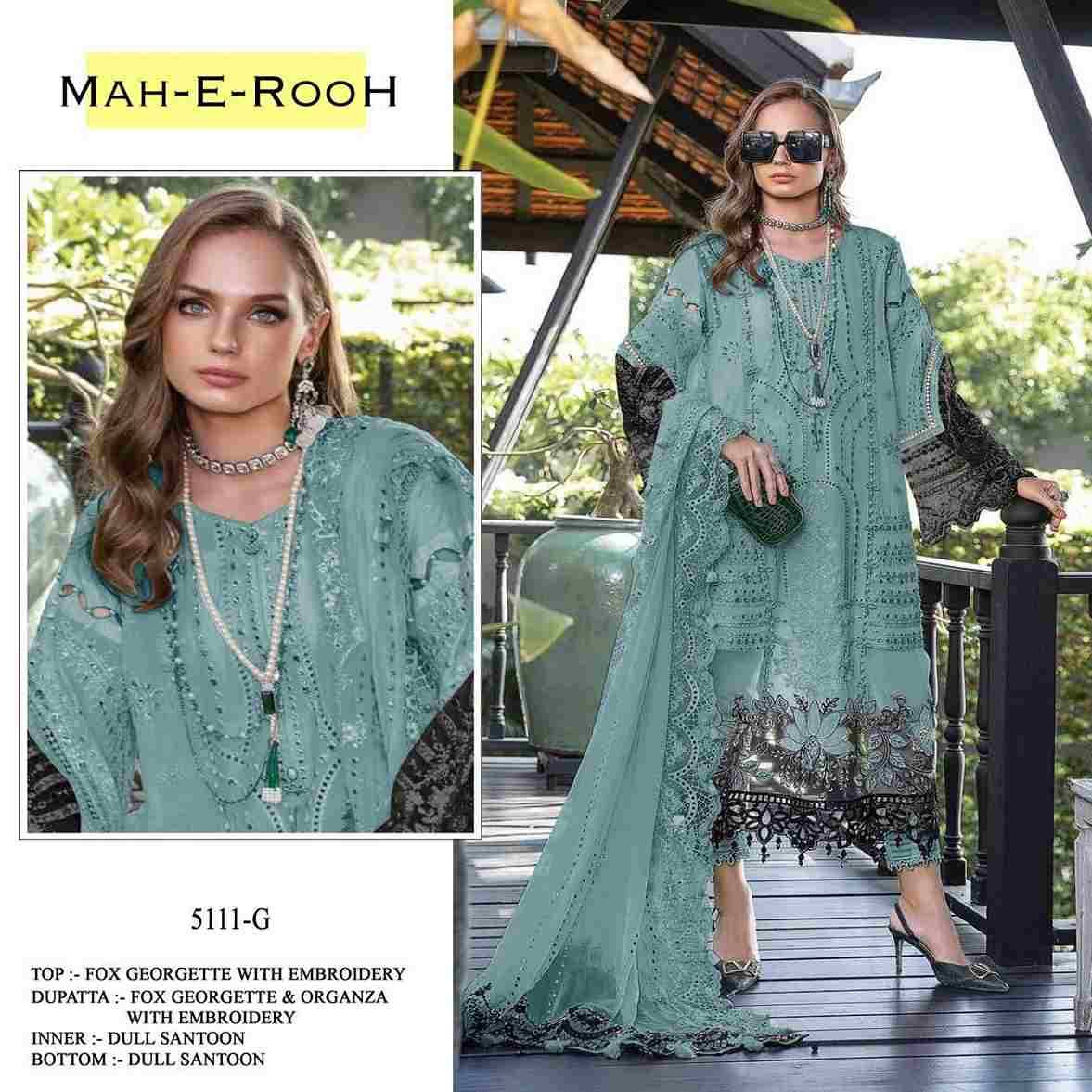 Mah-E-Rooh 5111 Colours By Fashid Wholesale 5111-A To 5111-L Series Beautiful Stylish Pakistani Suits Fancy Colorful Casual Wear & Ethnic Wear & Ready To Wear Heavy Georgette Embroidery Dresses At Wholesale Price