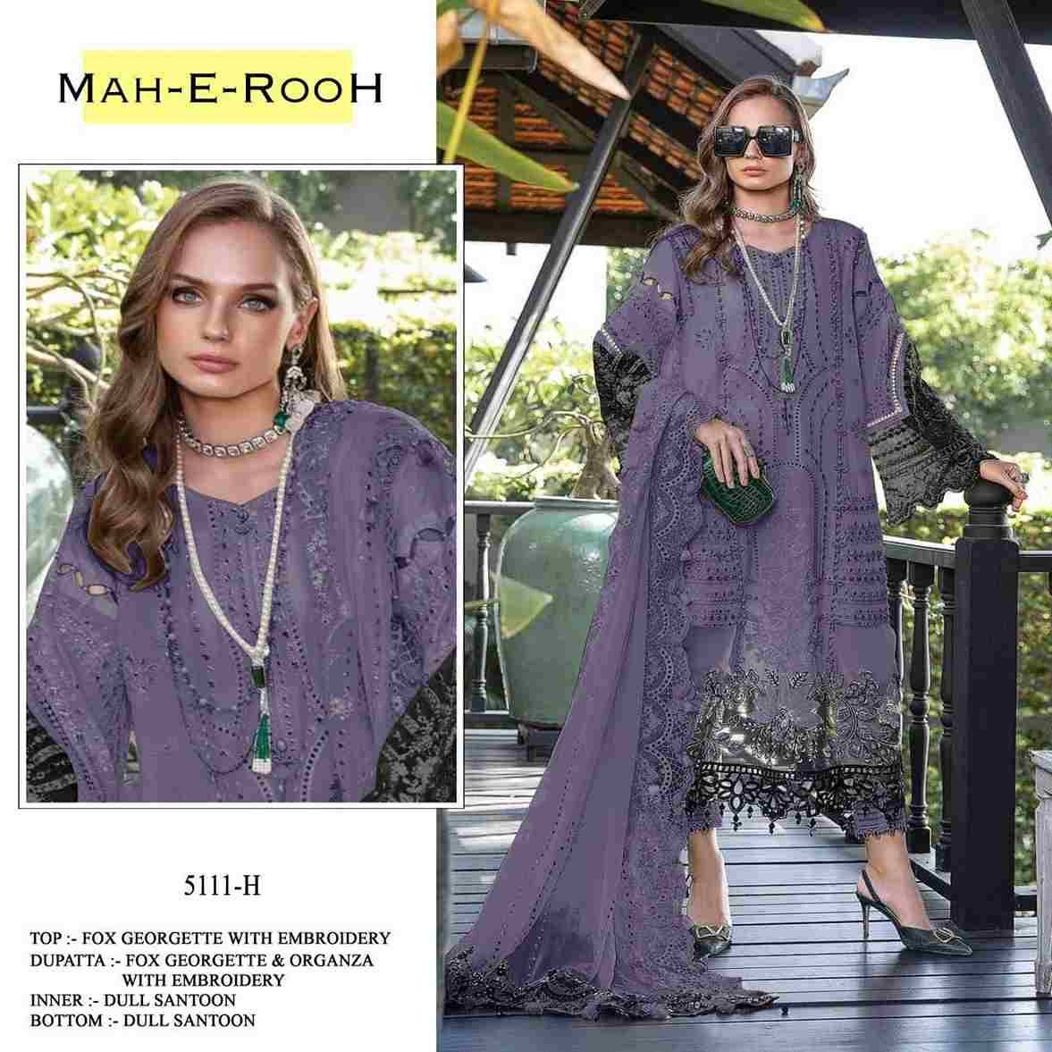 Mah-E-Rooh 5111 Colours By Fashid Wholesale 5111-A To 5111-L Series Beautiful Stylish Pakistani Suits Fancy Colorful Casual Wear & Ethnic Wear & Ready To Wear Heavy Georgette Embroidery Dresses At Wholesale Price