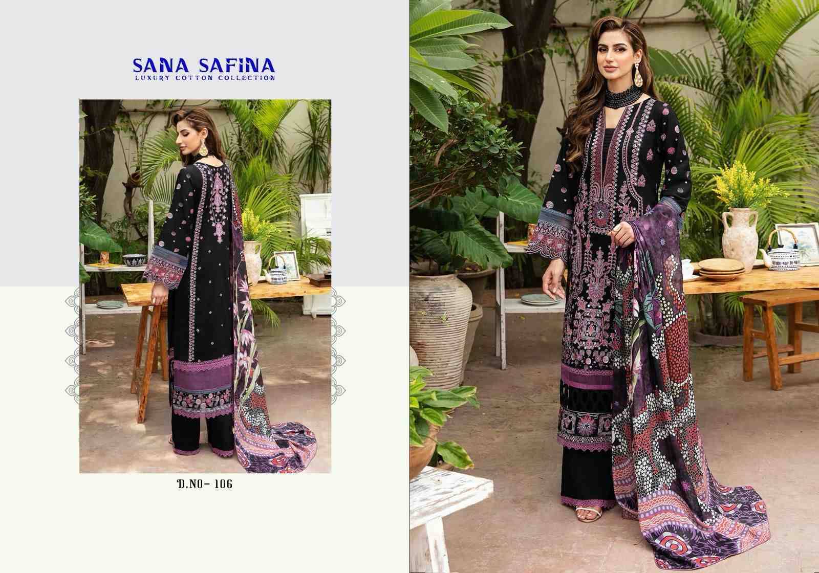 Sana Safina Vol-1 By Fashid Wholesale 101 To 106 Series Beautiful Stylish Festive Suits Fancy Colorful Casual Wear & Ethnic Wear & Ready To Wear Pure Cotton Dresses At Wholesale Price