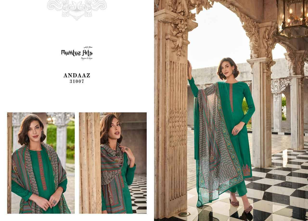 Andaaz By Mumtaz Arts 31001 To 31009 Series Beautiful Stylish Festive Suits Fancy Colorful Casual Wear & Ethnic Wear & Ready To Wear Pure Jam Satin Print Dresses At Wholesale Price