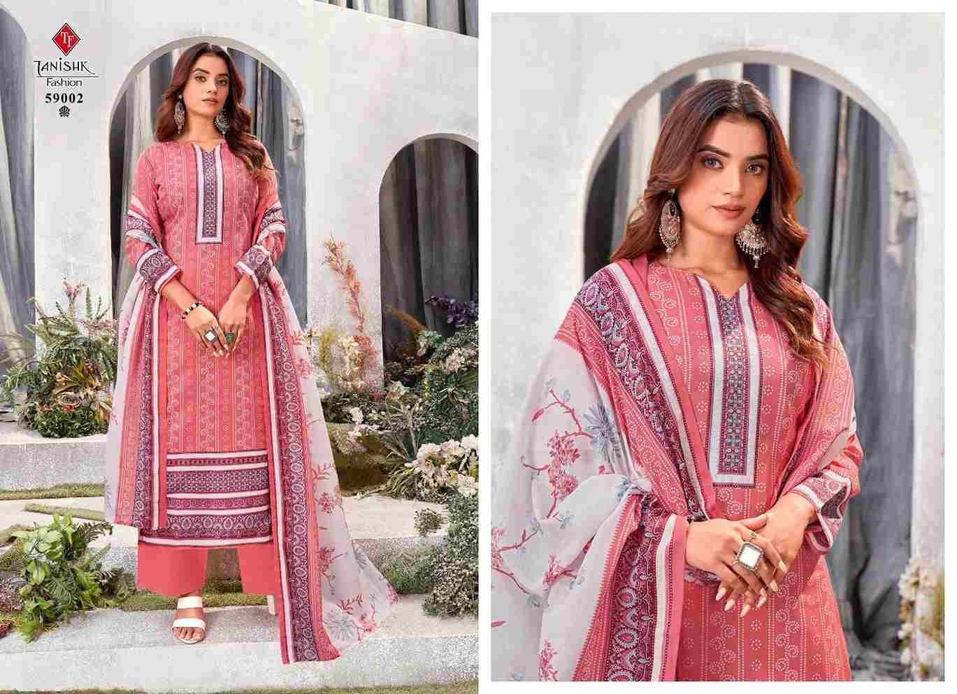 Gazal By Tanishk Fashion 59001 To 59008 Series Beautiful Festive Suits Colorful Stylish Fancy Casual Wear & Ethnic Wear Semi Lawn Cotton Print Dresses At Wholesale Price