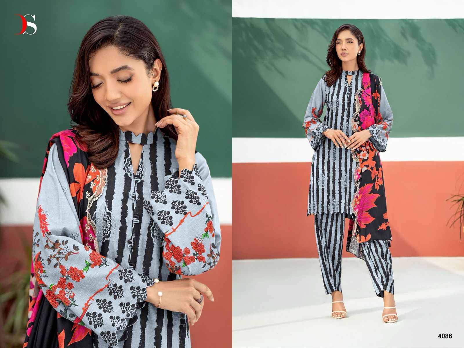 Aniq-24 By Deepsy Suits 4081 To 4086 Series Beautiful Pakistani Suits Colorful Stylish Fancy Casual Wear & Ethnic Wear Pure Cotton Dresses At Wholesale Price