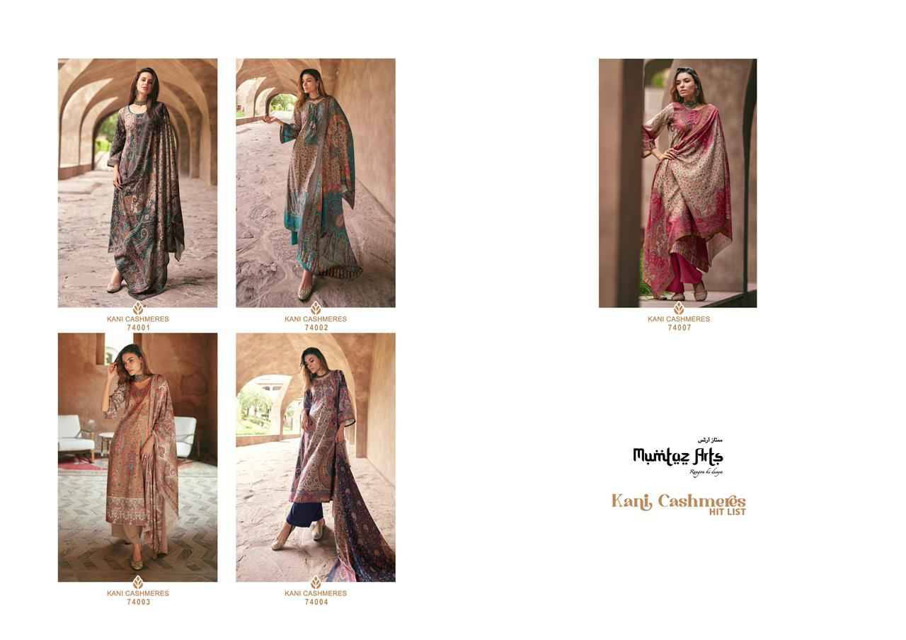 Kani Cashmeres Hit List By Mumtaz Arts Beautiful Festive Suits Colorful Stylish Fancy Casual Wear & Ethnic Wear Pure Lawn Cotton Digital Print Dresses At Wholesale Price