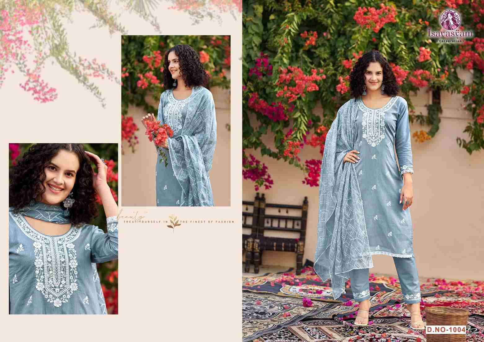 Cotton Sali By Isavasyam 1001 To 1004 Series Designer Stylish Fancy Colorful Beautiful Party Wear & Ethnic Wear Collection Pure Cambric Cotton Dresses At Wholesale Price