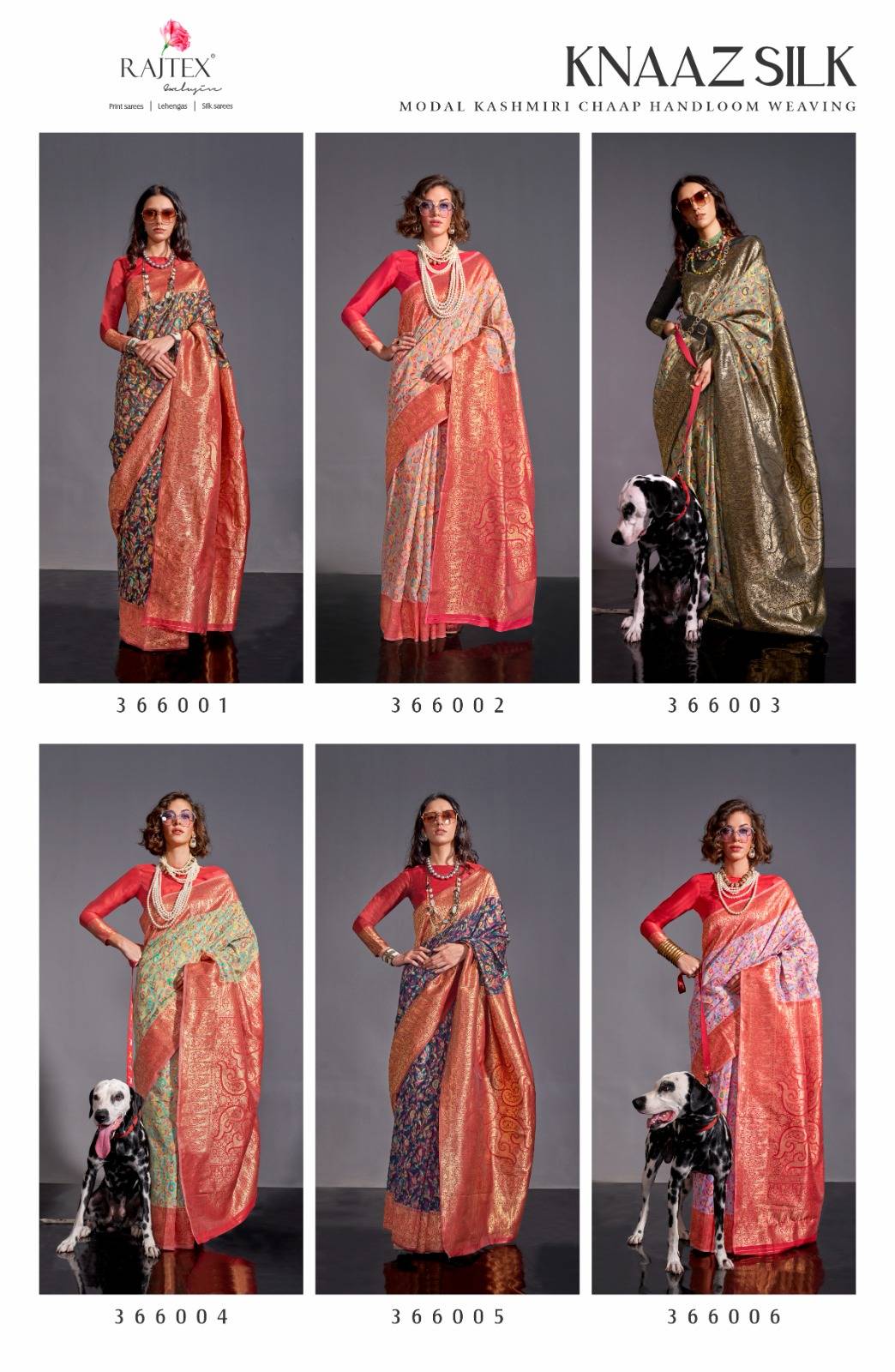 Knaaz Silk By Raj Tex 366001 To 366006 Series Indian Traditional Wear Collection Beautiful Stylish Fancy Colorful Party Wear & Occasional Wear Handloom Silk Sarees At Wholesale Price