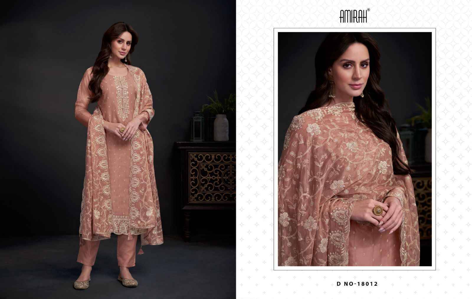Ayra By Amirah 18011 To 18015 Series Beautiful Stylish Festive Suits Fancy Colorful Casual Wear & Ethnic Wear & Ready To Wear Organza Dresses At Wholesale Price