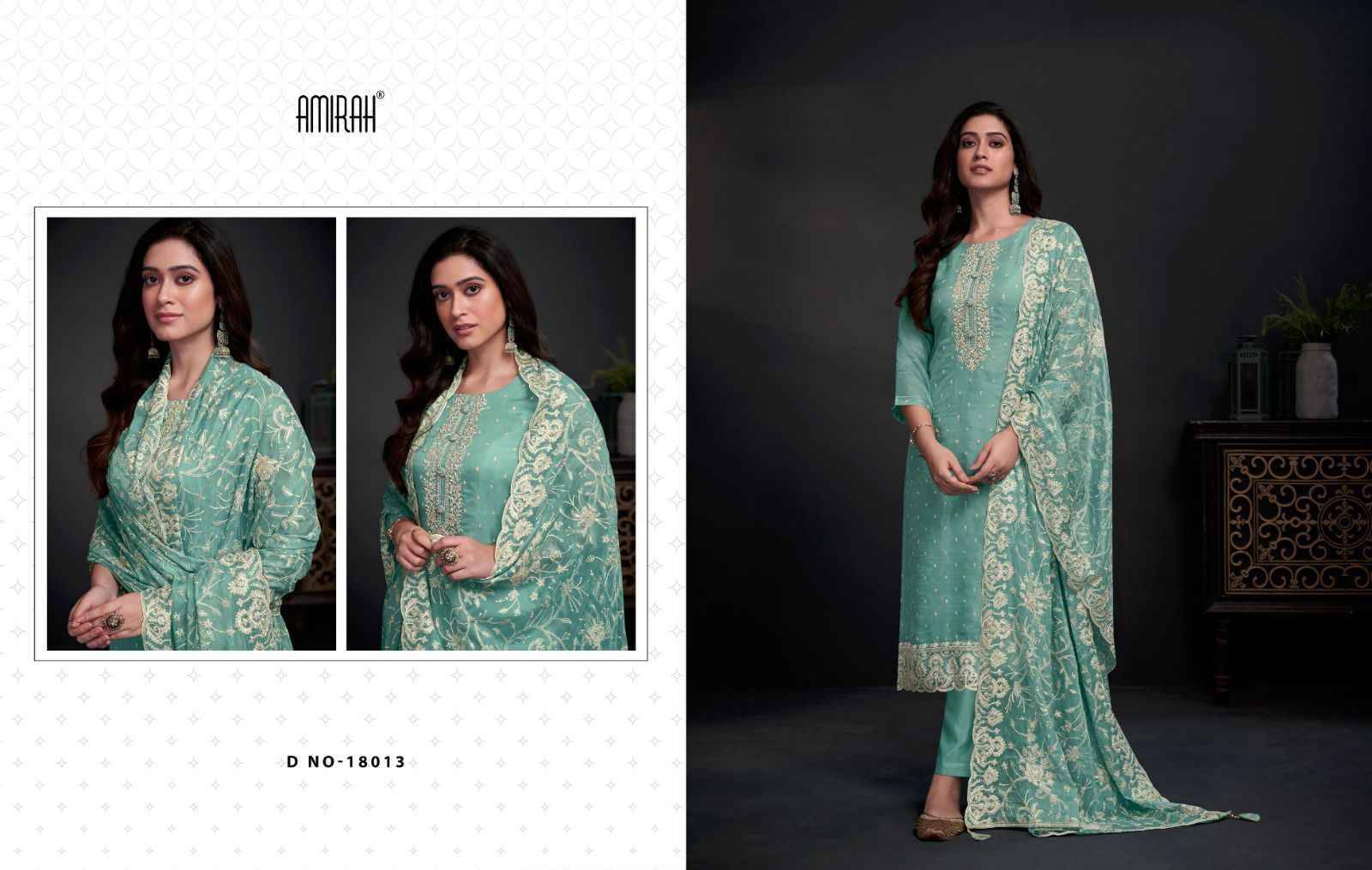 Ayra By Amirah 18011 To 18015 Series Beautiful Stylish Festive Suits Fancy Colorful Casual Wear & Ethnic Wear & Ready To Wear Organza Dresses At Wholesale Price