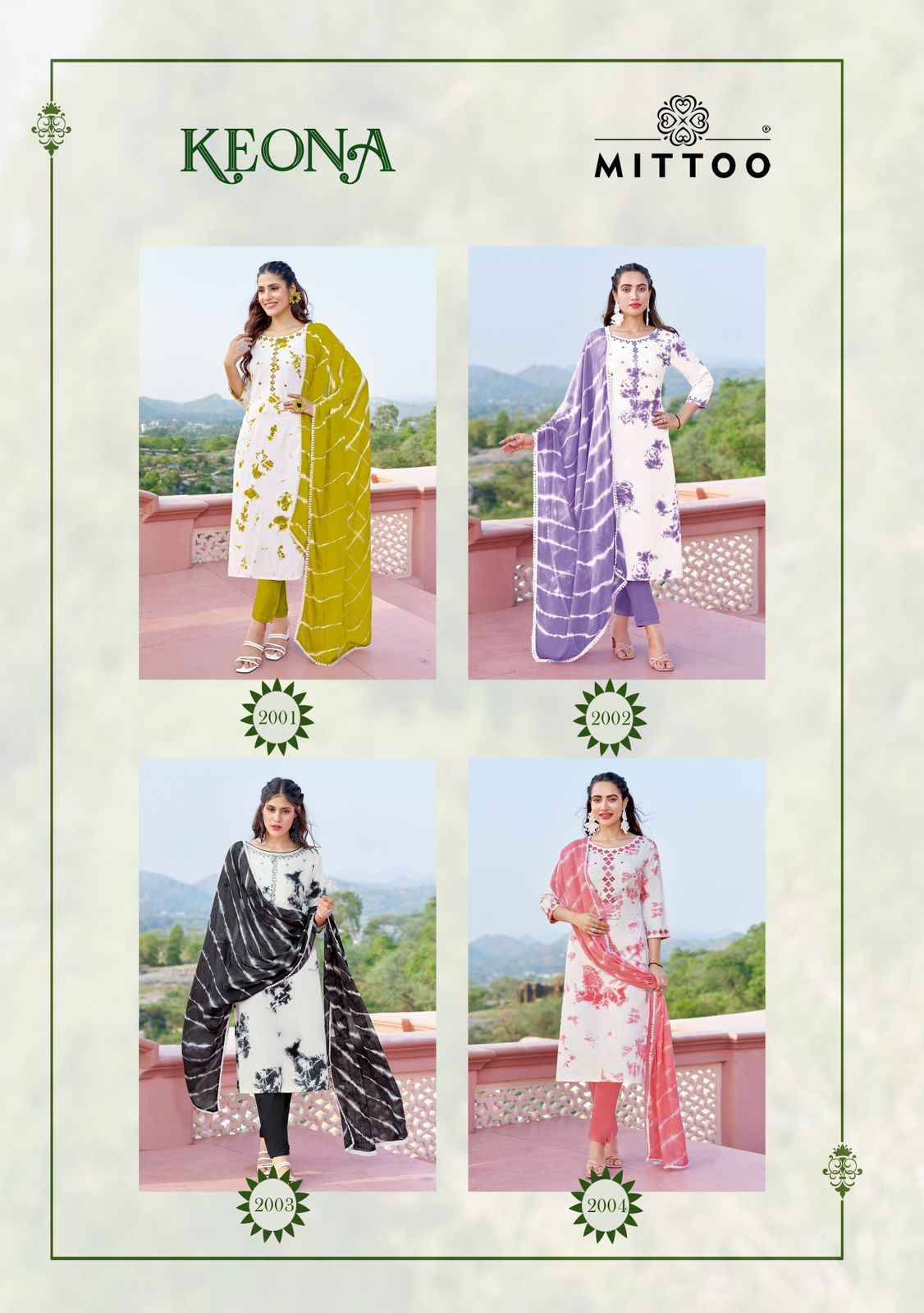 Keona By Mittoo 2001 To 2004 Series Beautiful Festive Suits Colorful Stylish Fancy Casual Wear & Ethnic Wear Rayon Print Dresses At Wholesale Price
