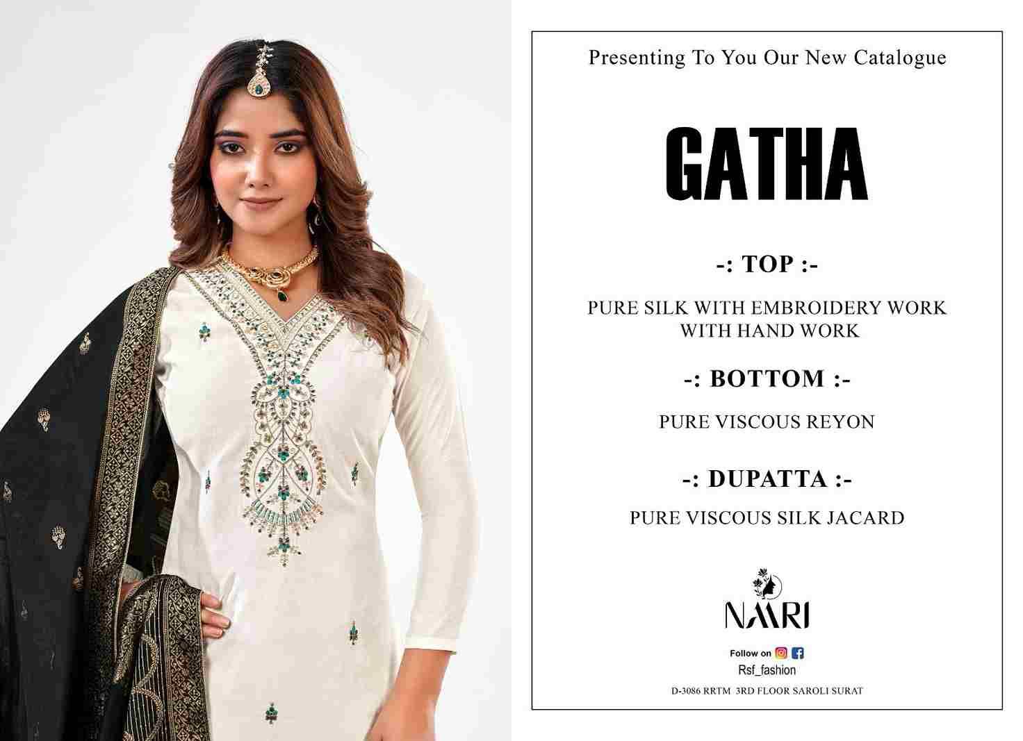 Gatha By Naari 66001 To 66004 Series Beautiful Festive Suits Colorful Stylish Fancy Casual Wear & Ethnic Wear Pure Silk Dresses At Wholesale Price