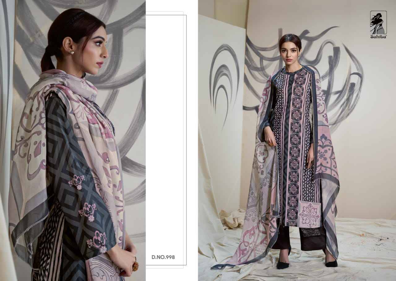 Rosy By Sahiba Fabrics Beautiful Festive Suits Colorful Stylish Fancy Casual Wear & Ethnic Wear Pure Cotton Lawn Embroidered Dresses At Wholesale Price