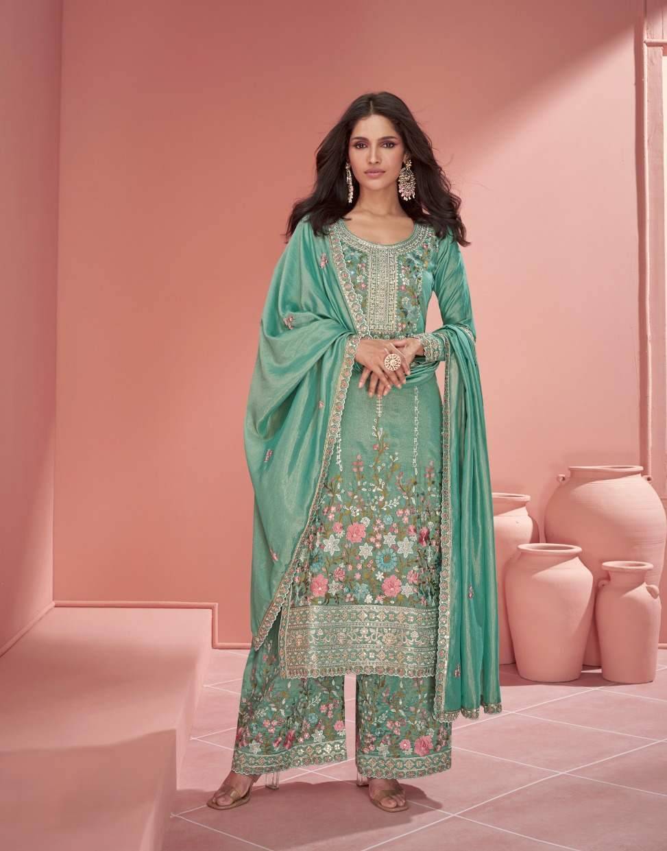 Mehroon By Aashirwad Creation 9962 To 9964 Series Beautiful Festive Suits Colorful Stylish Fancy Casual Wear & Ethnic Wear Organza Silk Dresses At Wholesale Price