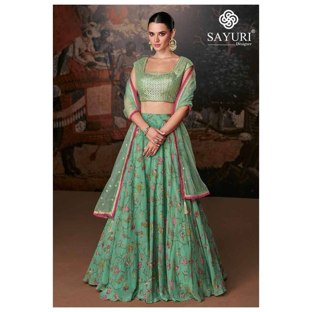 Mirana By Sayuri 5411 To 5413 Series Festive Wear Collection Beautiful Stylish Colorful Fancy Party Wear & Occasional Wear Organza Silk Lehengas At Wholesale Price