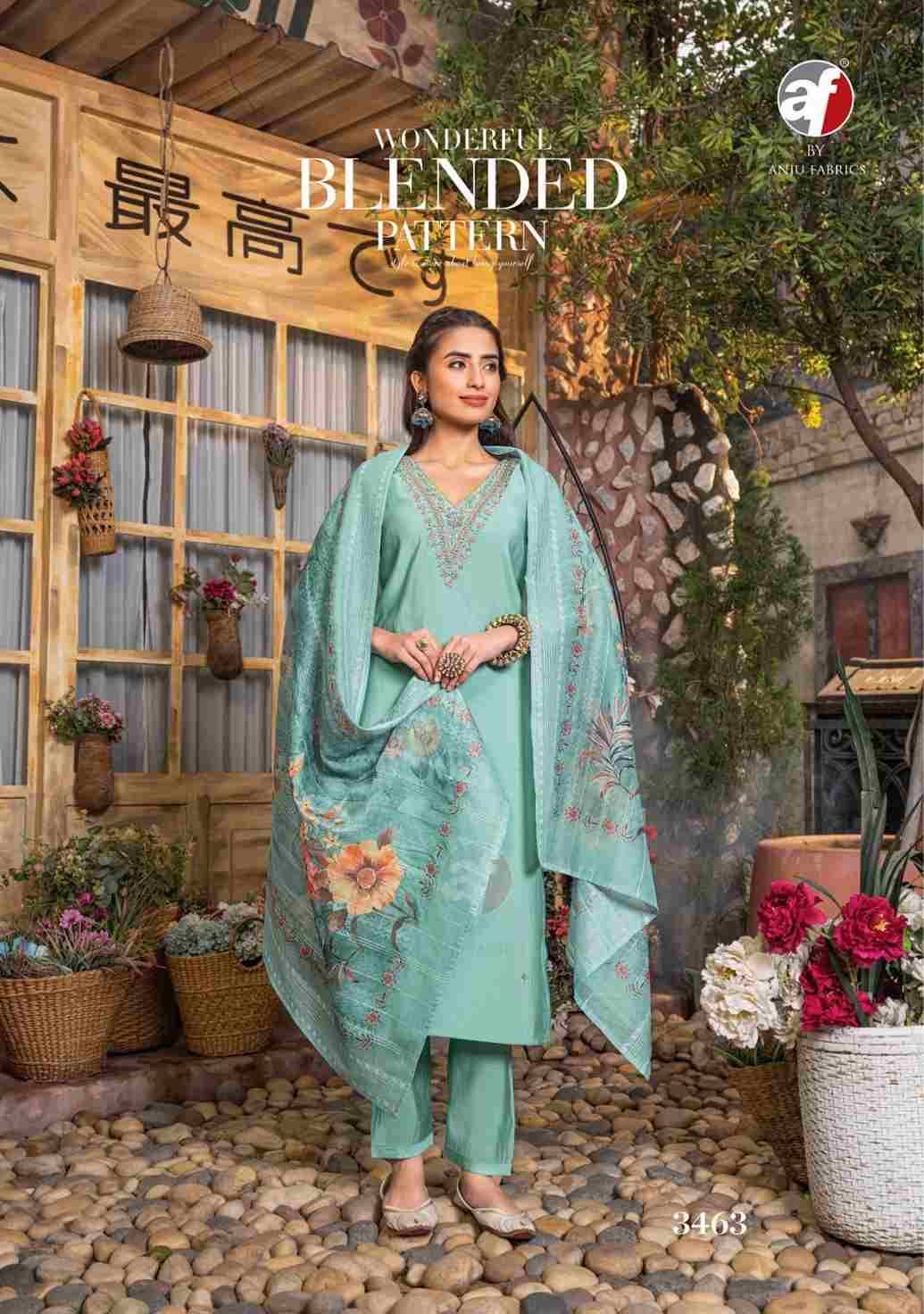 Shararat Vol-5 By Anju Fabrics 3461 To 3466 Series Beautiful Festive Suits Colorful Stylish Fancy Casual Wear & Ethnic Wear Viscose Modal Dresses At Wholesale Price