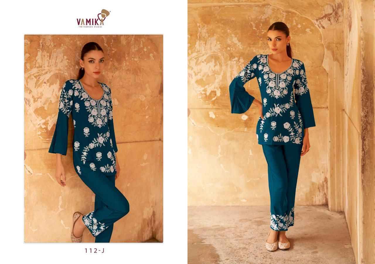 Veronica Vol-3 Gold By Vamika 112-F To 112-J Series Designer Stylish Fancy Colorful Beautiful Casual Wear & Ethnic Wear Heavy Rayon Kurtis At Wholesale Price